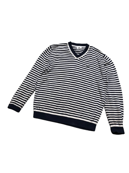 Lacoste Vintage Lacoste Striped Sweater Size XXL Size US XXL / EU 58 / 5 - 1 Thumbnail