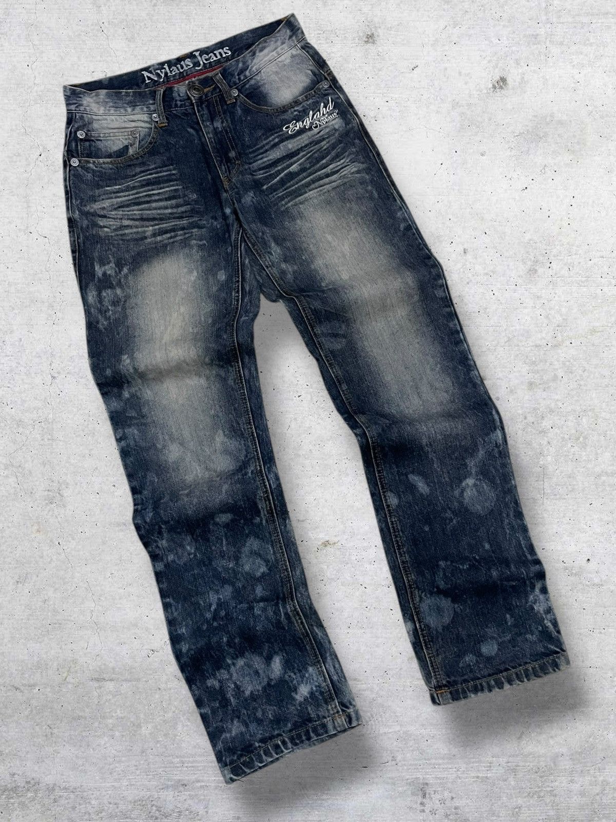 semanticdesign NYLAUS 1990S JAPAN DESIGNER UNDERGROUND DAICOCK PRINT DENIM Size US 29 - 8 Thumbnail