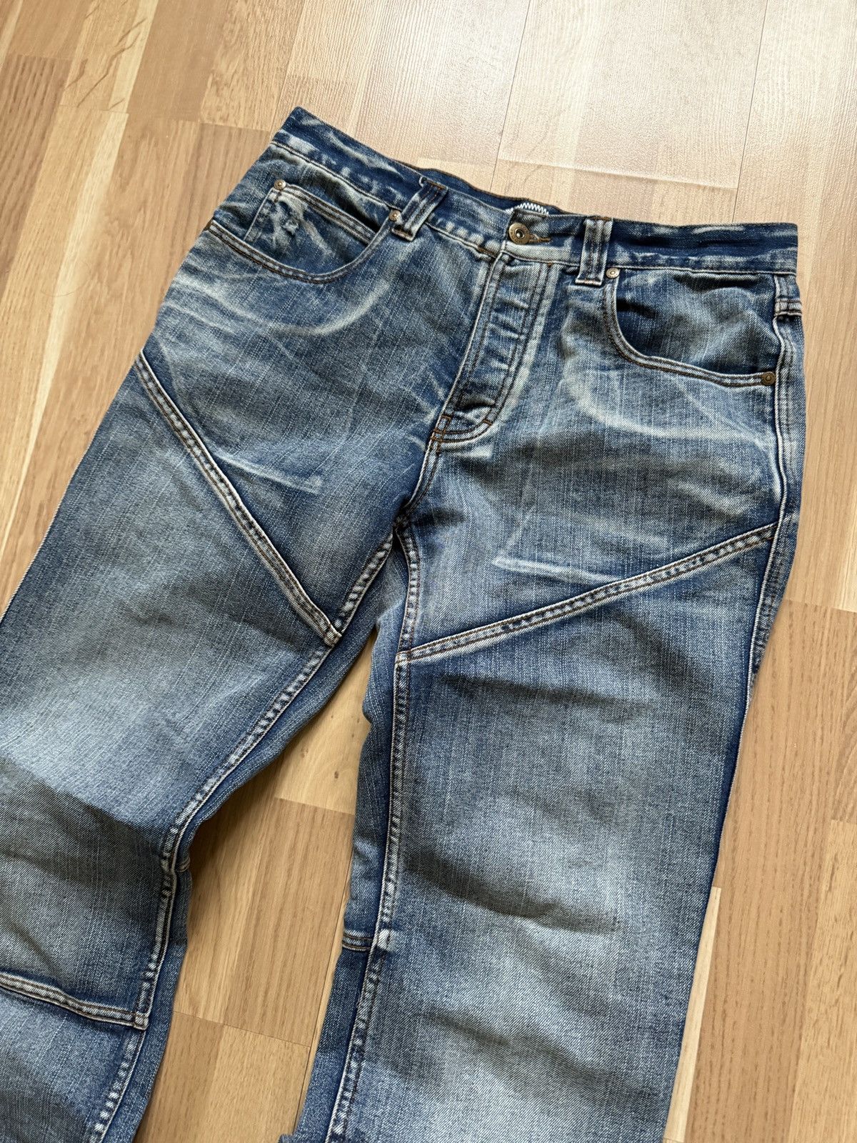 If Six Was Nine Vitage no faith studios style jeans denim faded washed y2k Size US 34 / EU 50 - 4 Thumbnail