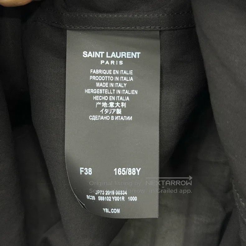 Saint Laurent Paris Sequined Organza Shirt
