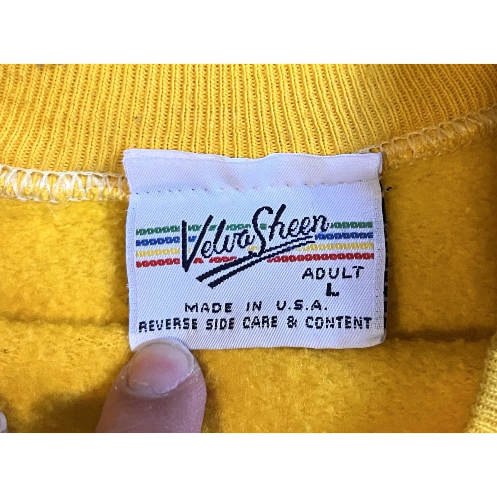 Velva Sheen VINTAGE Velva Sheen Holiday Hills YMCA Sweatshirt Raglan Men’s Large Yellow Cardigan? Size US L / EU 52-54 / 3 - 5 Thumbnail