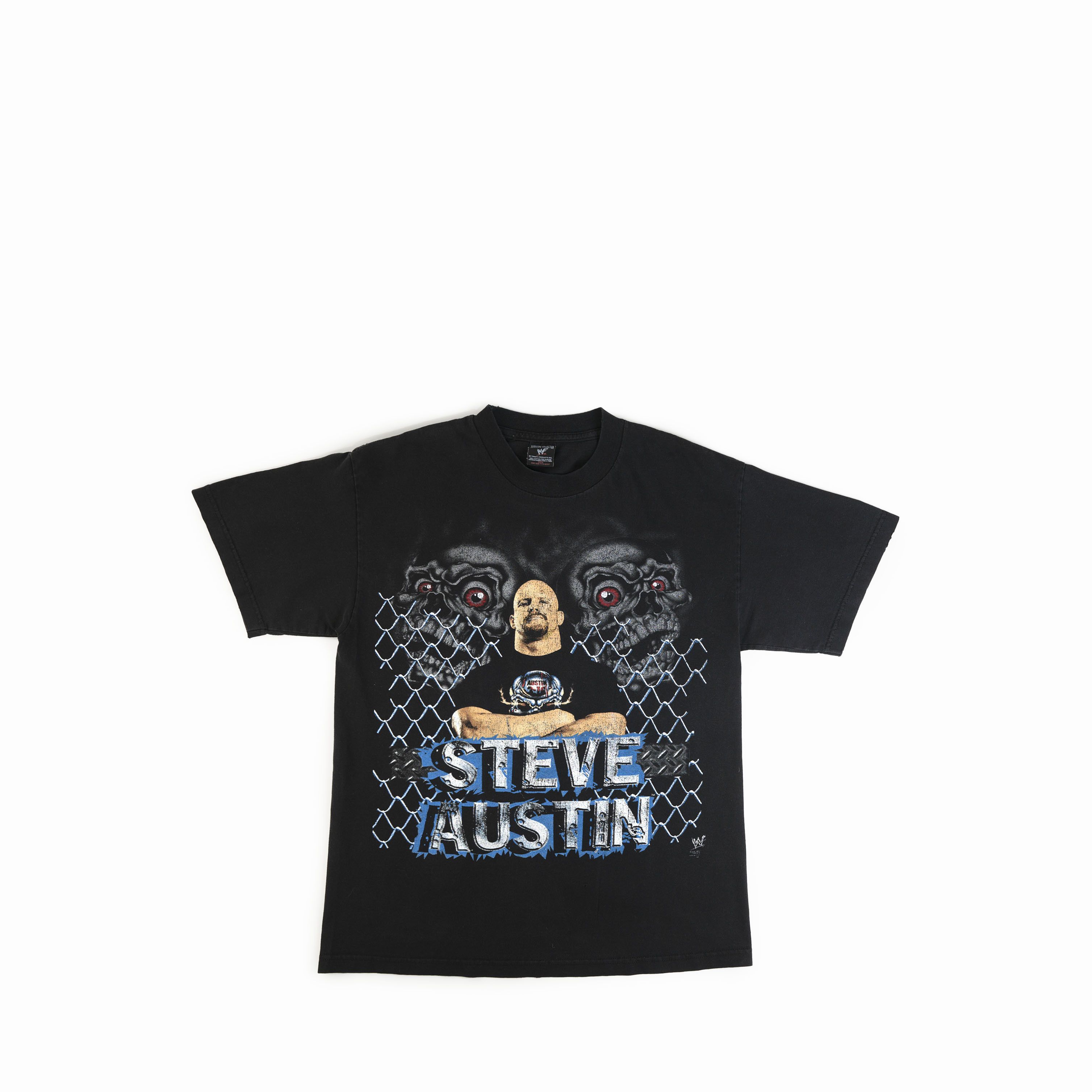 Vintage Vintage 1999 Stone Cold Austin Hardcore Wrestler Tee Shirt Size US L / EU 52-54 / 3 - 1 Thumbnail