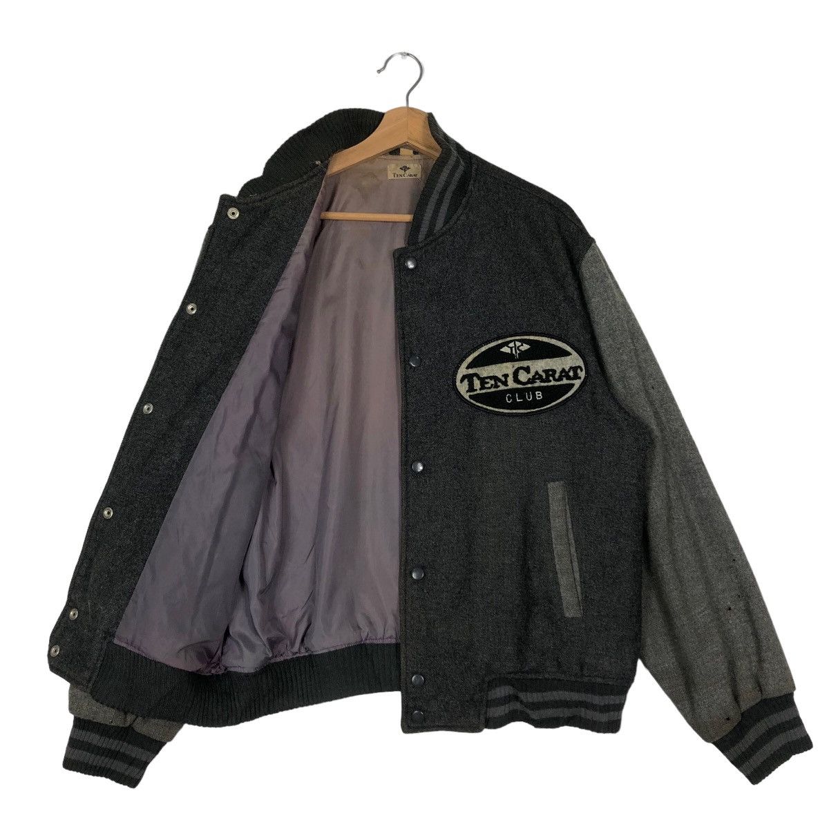 Japanese Brand Vtg Bomber Varsity Jacket Ten Carat Japan Made Issey Miyake Size US L / EU 52-54 / 3 - 8 Thumbnail