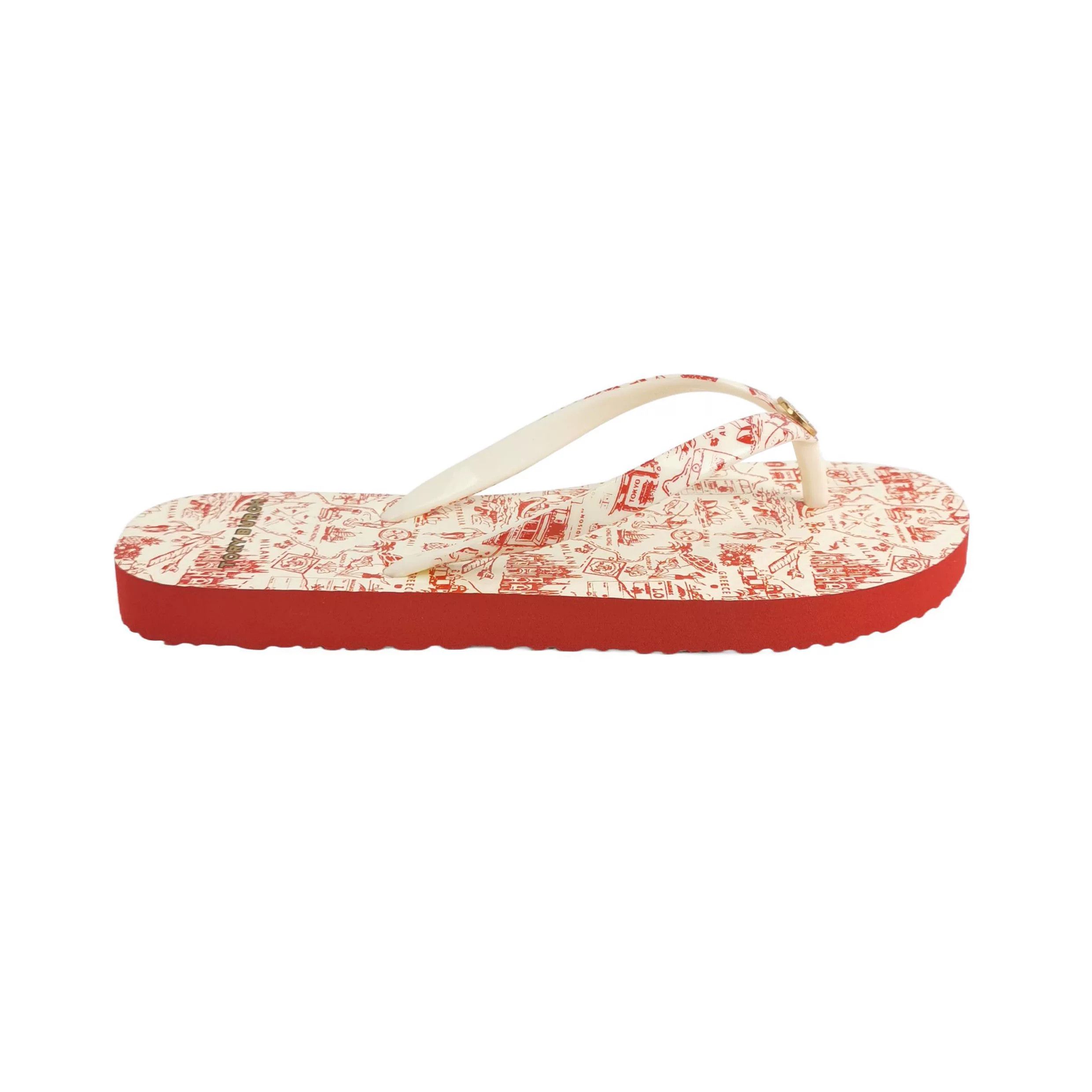 Tory Burch Tory Burch Double T Logo Toe-Post Sandals Size US 4.5 / IT 34.5 - 1 Thumbnail