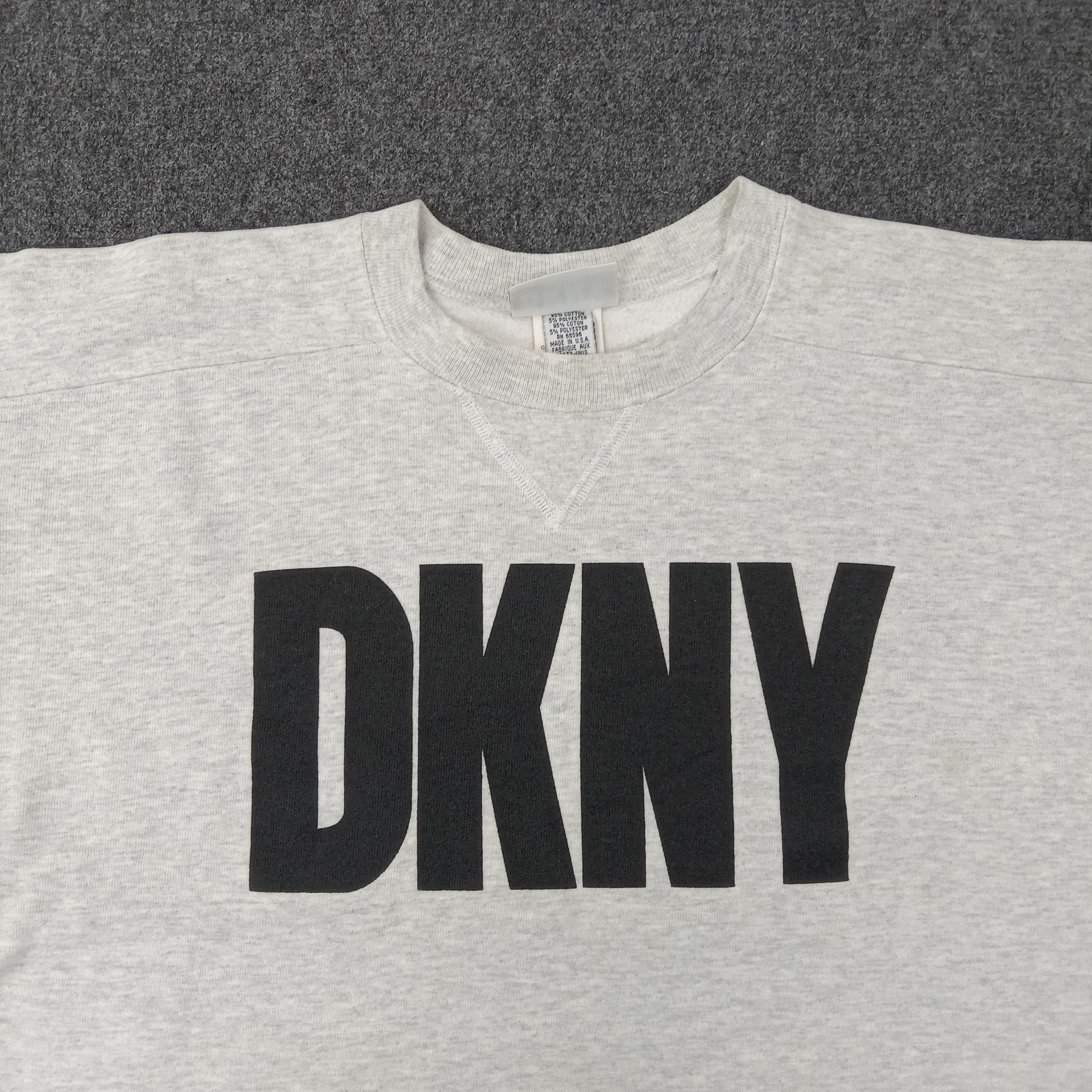 DKNY × Vintage DKNY Jeans American Style Sweatshirt C230N3 Size US L / EU 52-54 / 3 - 2 Thumbnail