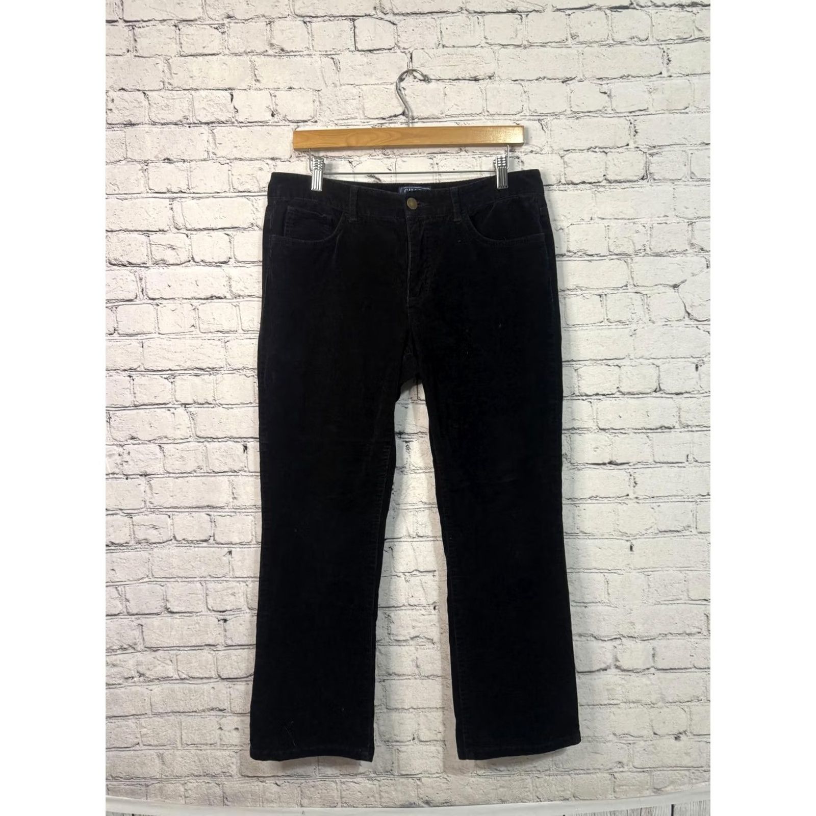 Chaps Chaps Denim Petite Black Corduroy Pants Regular 32 Inseam 26 Womens 32 Black Corduroy Chaps Pants Size 24" / US 00 / IT 34 - 2 Thumbnail