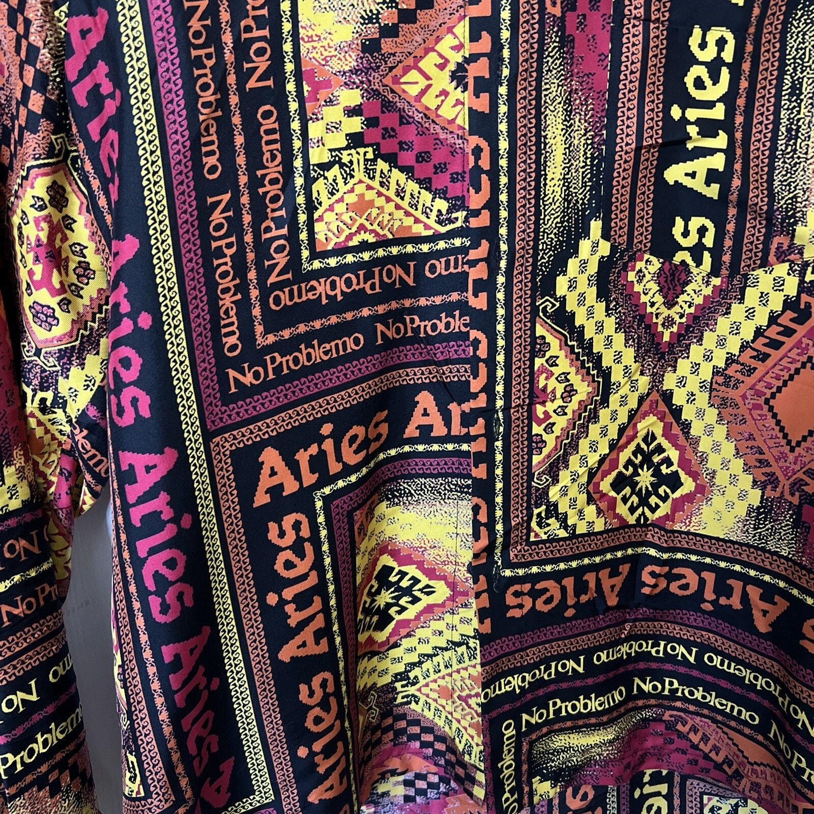Aries Aries Scarf Print Silk Longsleeve Shirt Multi Size M Size US M / EU 48-50 / 2 - 2 Thumbnail