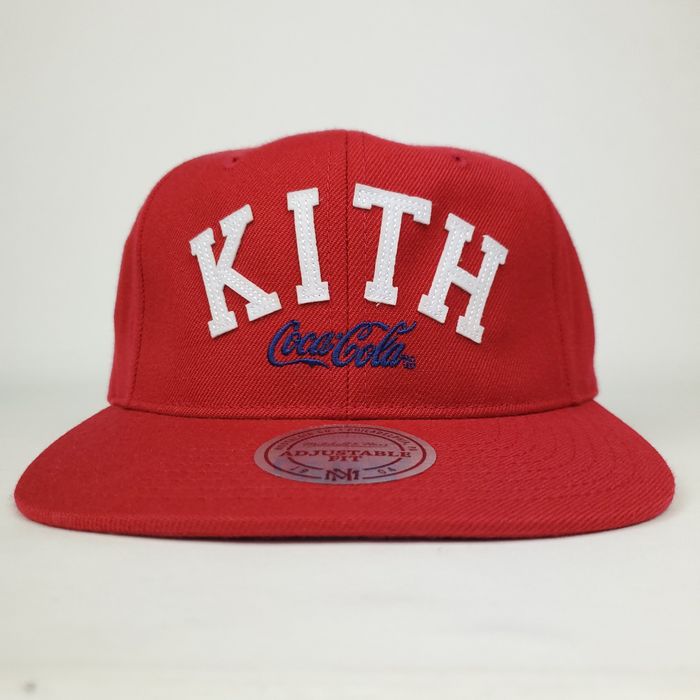 Kith Kith x Coca Cola x Mitchell & Ness Collab Hat Red Cap NWT