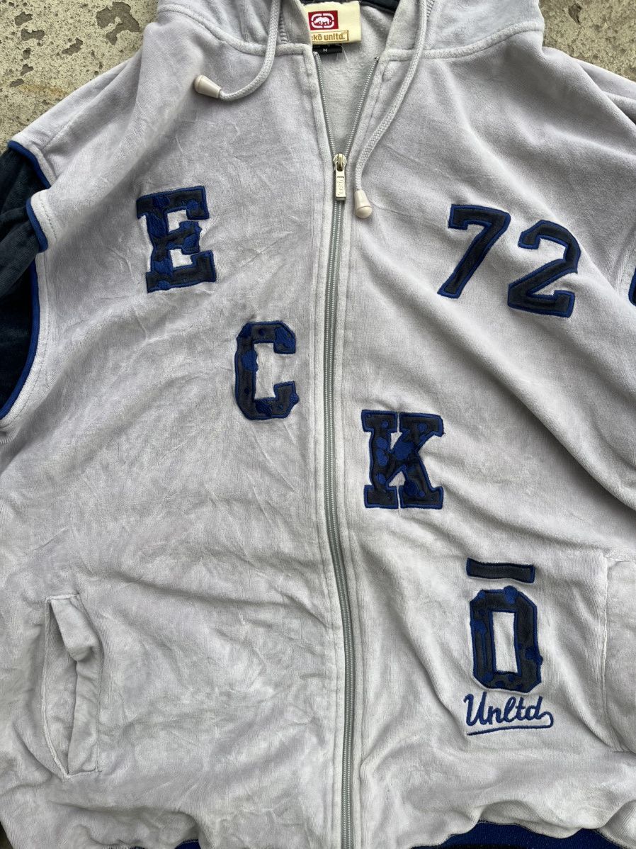 Ecko Unltd. Vintage Ecko Unltd Big Log Velour Rap Zip Up Hoodie Y2k Size US S / EU 44-46 / 1 - 3 Thumbnail