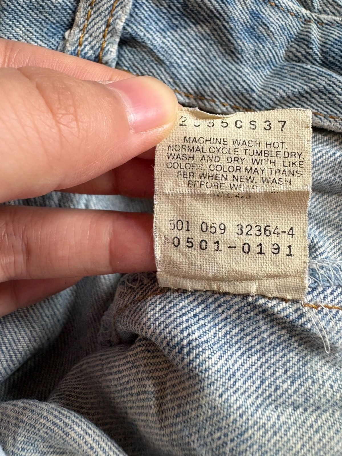 Levi's SALES🔥Vintage 90s Levis 501 Distressed Ripped Loose Jeans Size US 32 / EU 48 - 10 Thumbnail