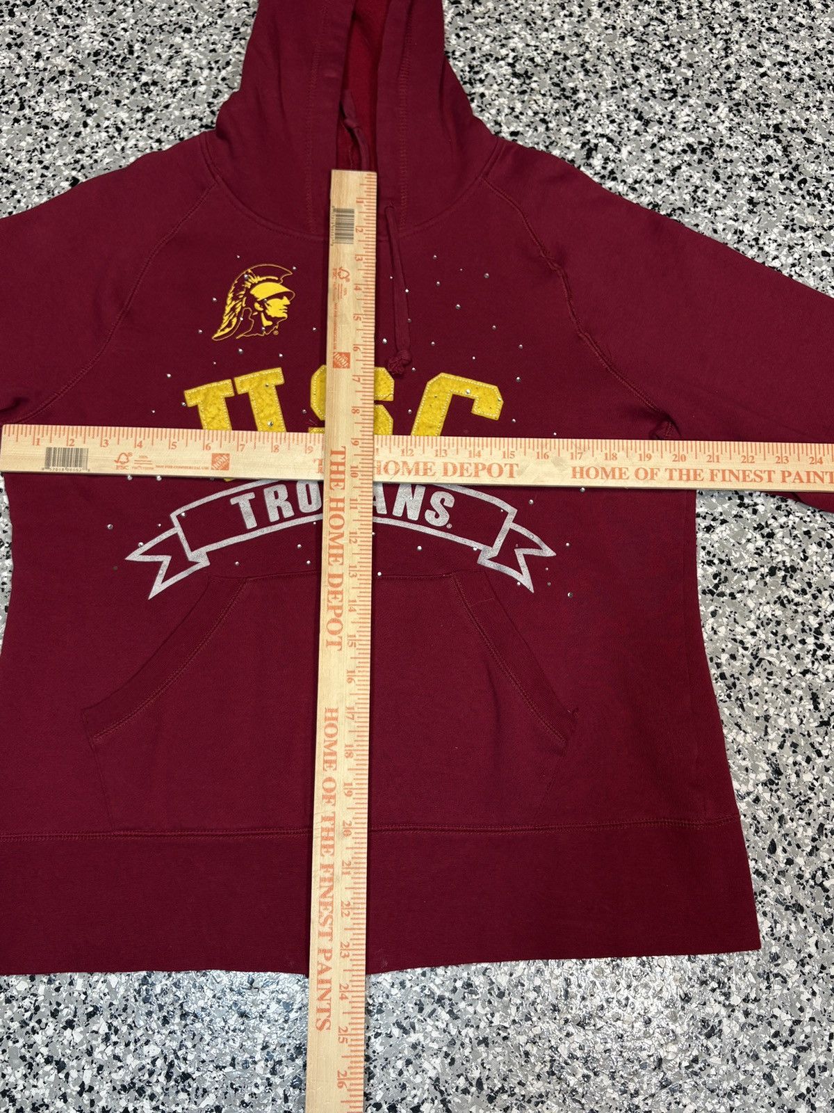 NCAA 2004 SOFFE USC Trojans Bedazzle College Hoodie Size WXL 0694 Size US M / EU 48-50 / 2 - 5 Thumbnail