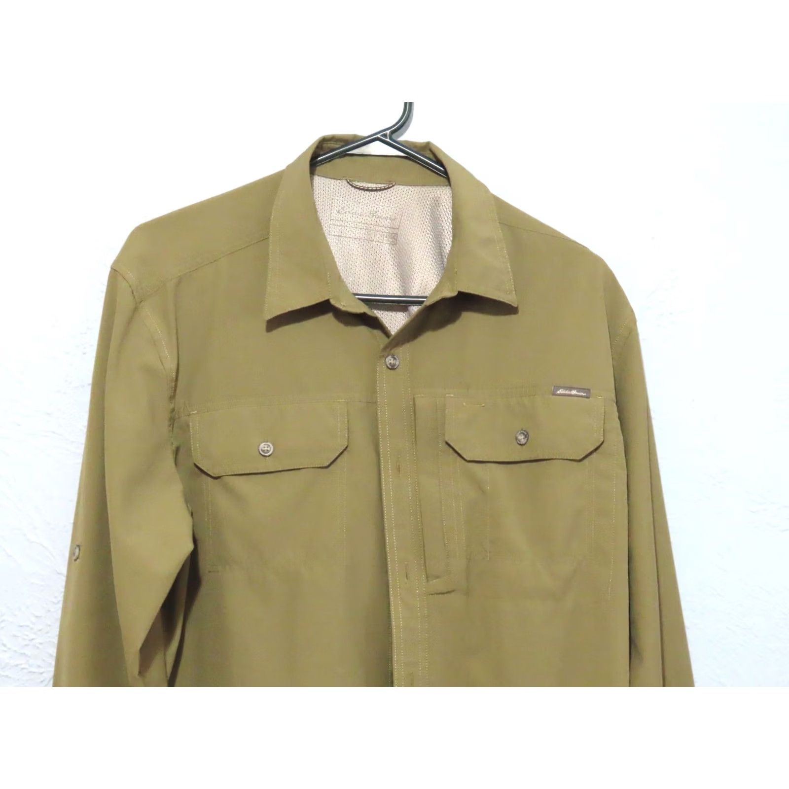 Eddie Bauer VINTAGE Eddie Bauer Long Sleeve Vented Outdoor Shirt Mens L Classic Olive NWOT Size US L / EU 52-54 / 3 - 3 Thumbnail