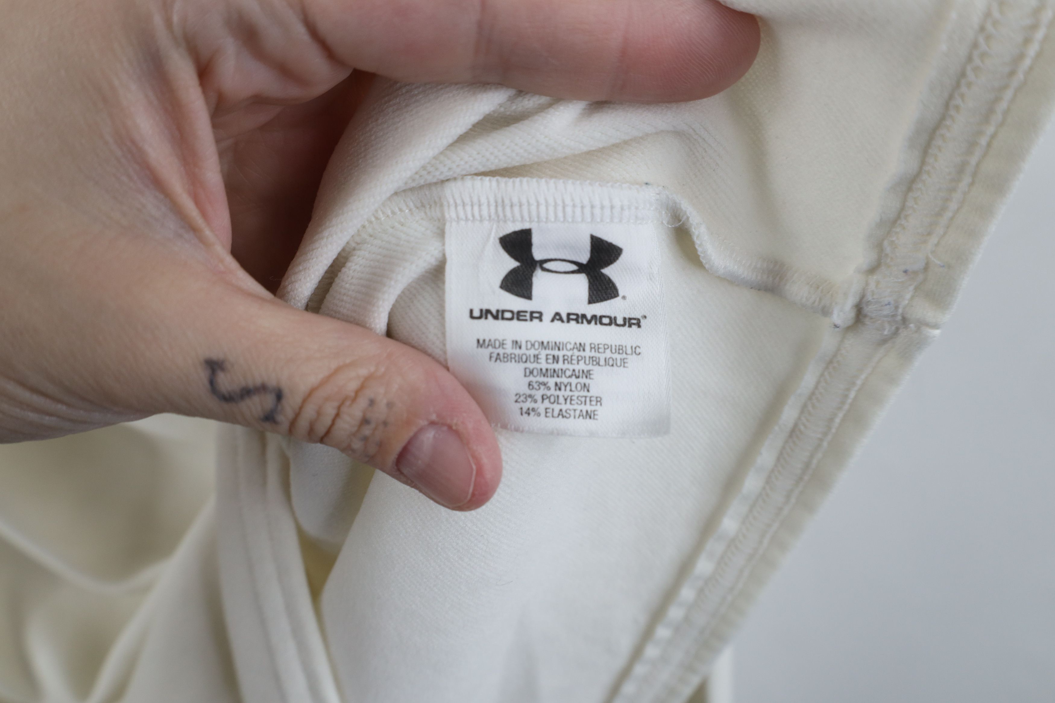 Under Armour × Vintage Under Armour ColdGear Compression Mock Neck T-Shirt White Size US XXL / EU 58 / 5 - 7 Thumbnail
