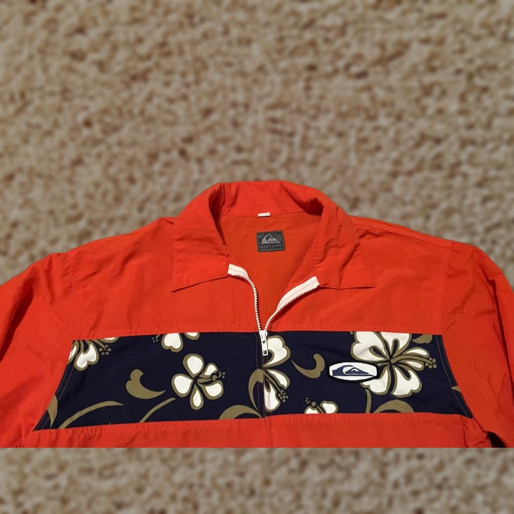 Quiksilver VINTAGE Quiksilver Windbreaker Jacket - Nylon Red Made in USA - Men's M - 80s Size US M / EU 48-50 / 2 - 1 Thumbnail