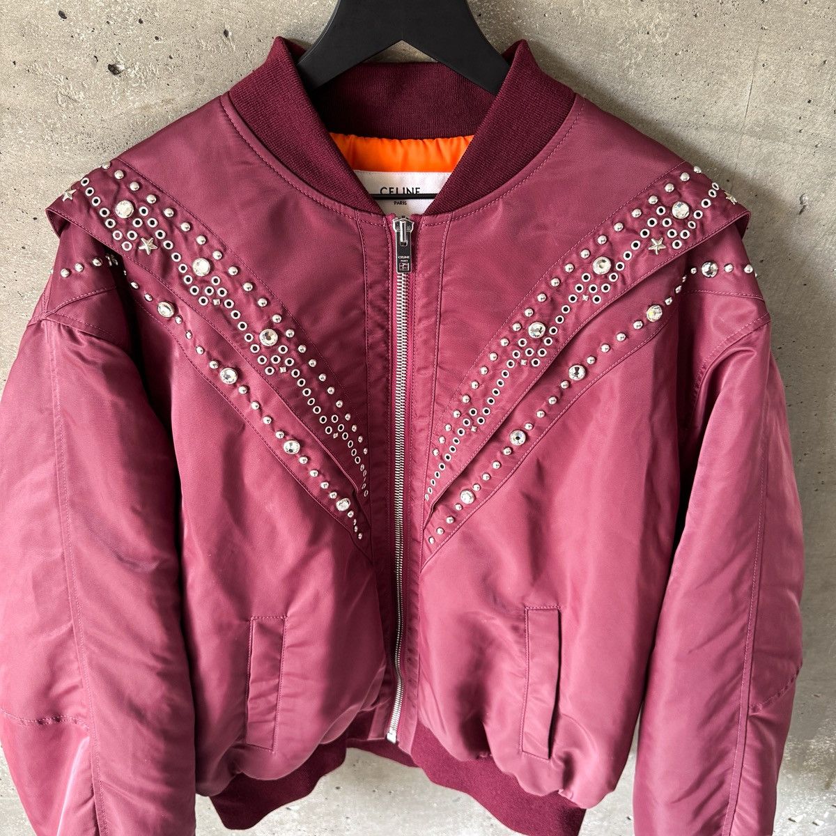 Celine Celine Bomber Studded Gem Jacket Size US L / EU 52-54 / 3 - 3 Thumbnail