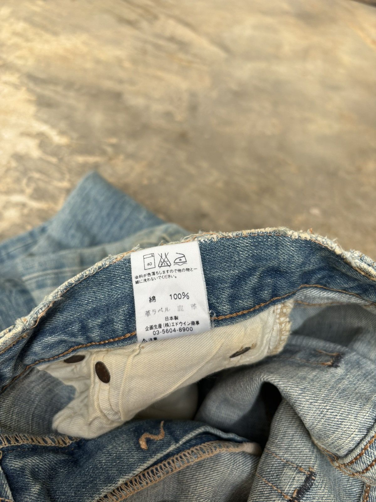 Edwin × Japanese Brand Vintage Distressed Edwin 505 Selvedge Denim Jeans Size US 29 - 9 Thumbnail