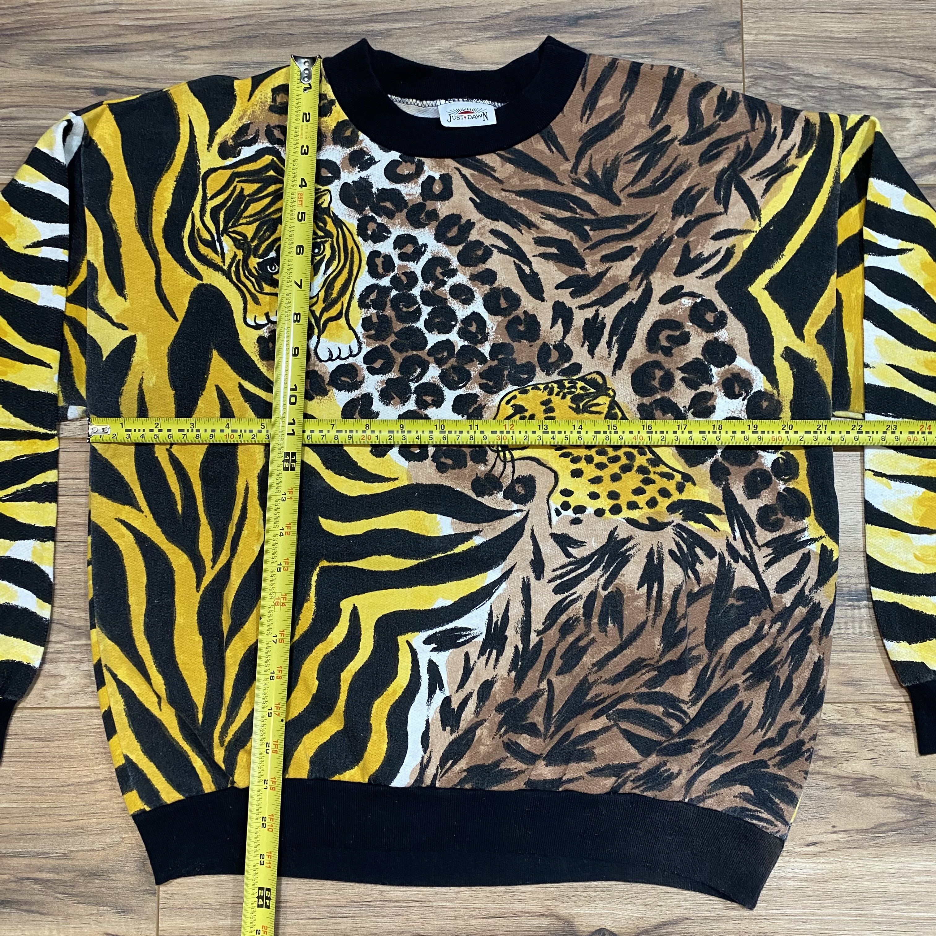 Vintage Just Dawn Cat Print Womens Crew Neck Sweatshirt Made in USA Size L / US 10 / IT 46 - 5 Thumbnail