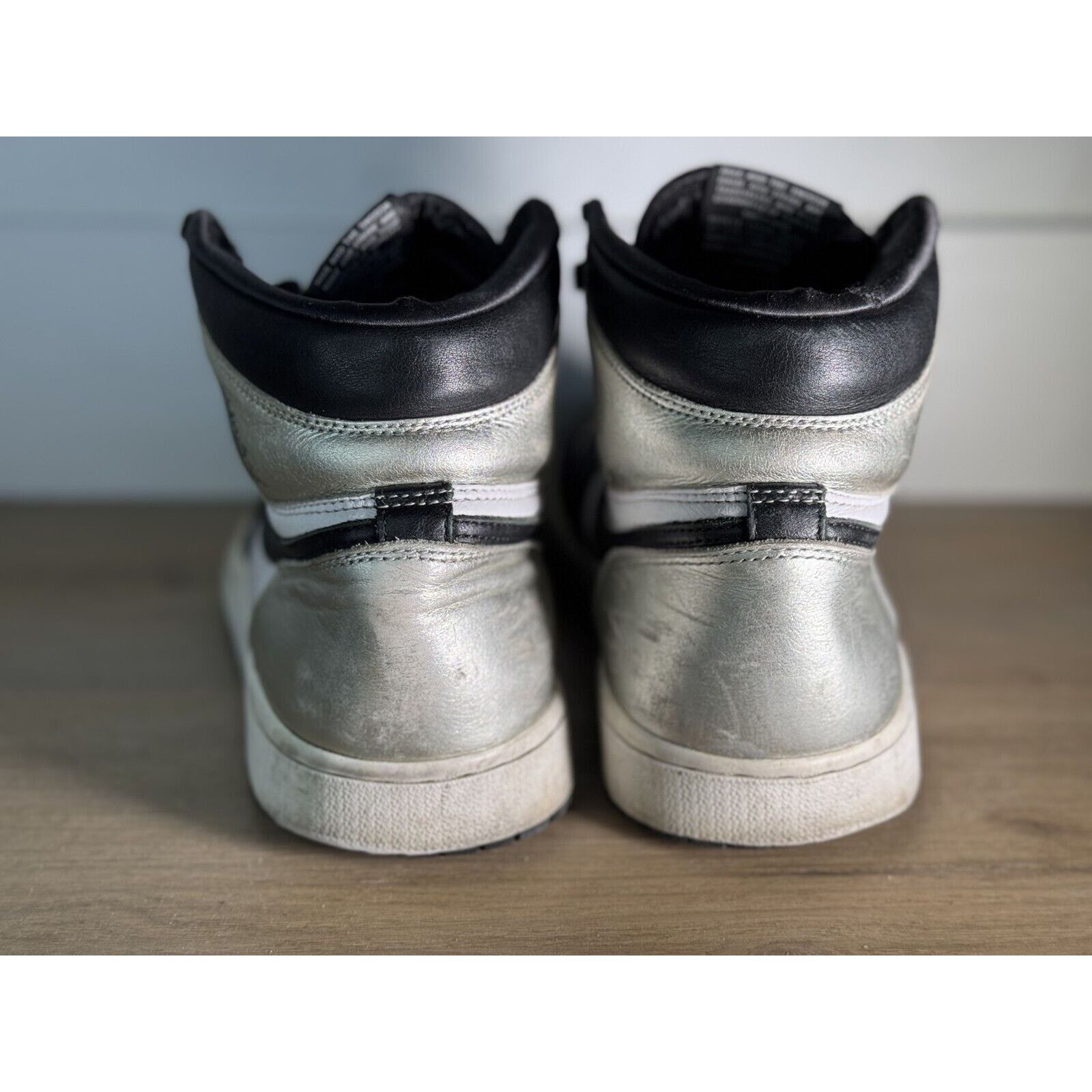 Jordan Brand Air Jordan 1 Retro High OG "Silver Toe" Size 6.5 - Black Size US 6.5 / IT 36.5 - 3 Thumbnail