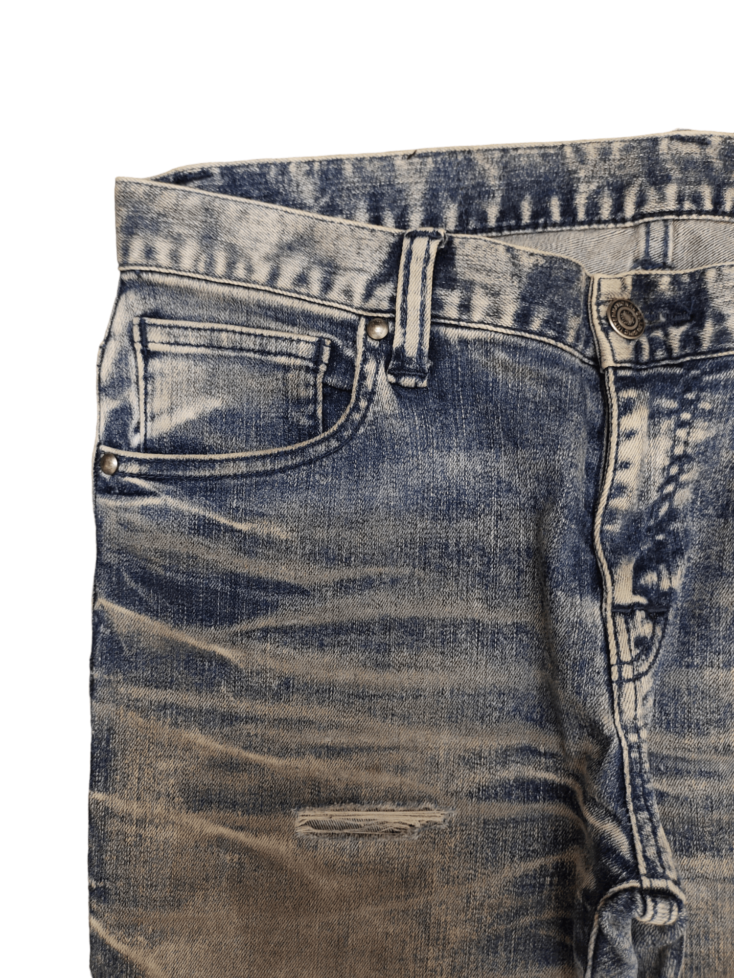 OG Tornado Mart Japan Distress Faded Clawmark Denim Pants