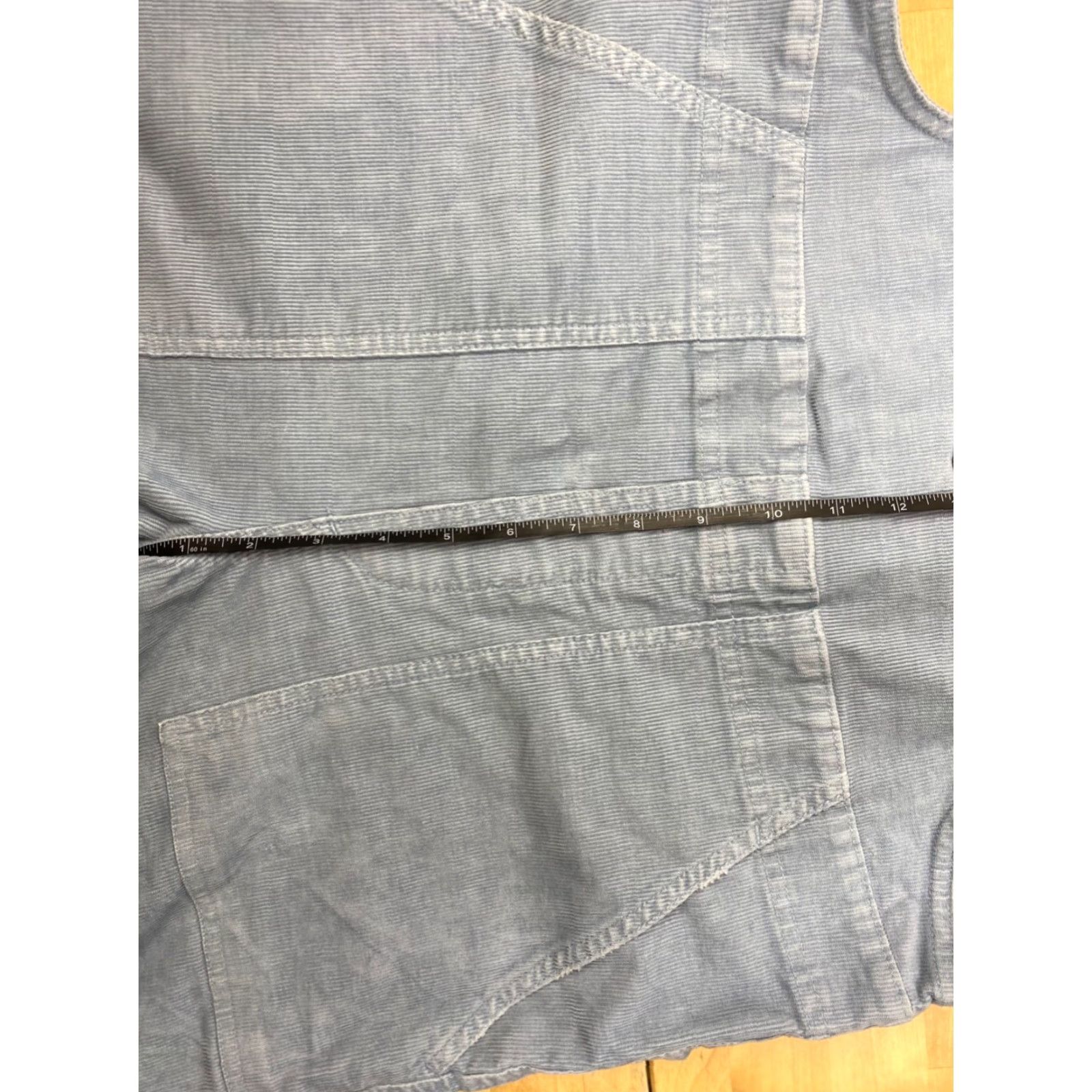 Vintage Aerie Overalls Womens S Corduroy Tapered Ankle Light Blue Cotton Stretch #6357 Size 28" / US 6 / IT 42 - 6 Thumbnail