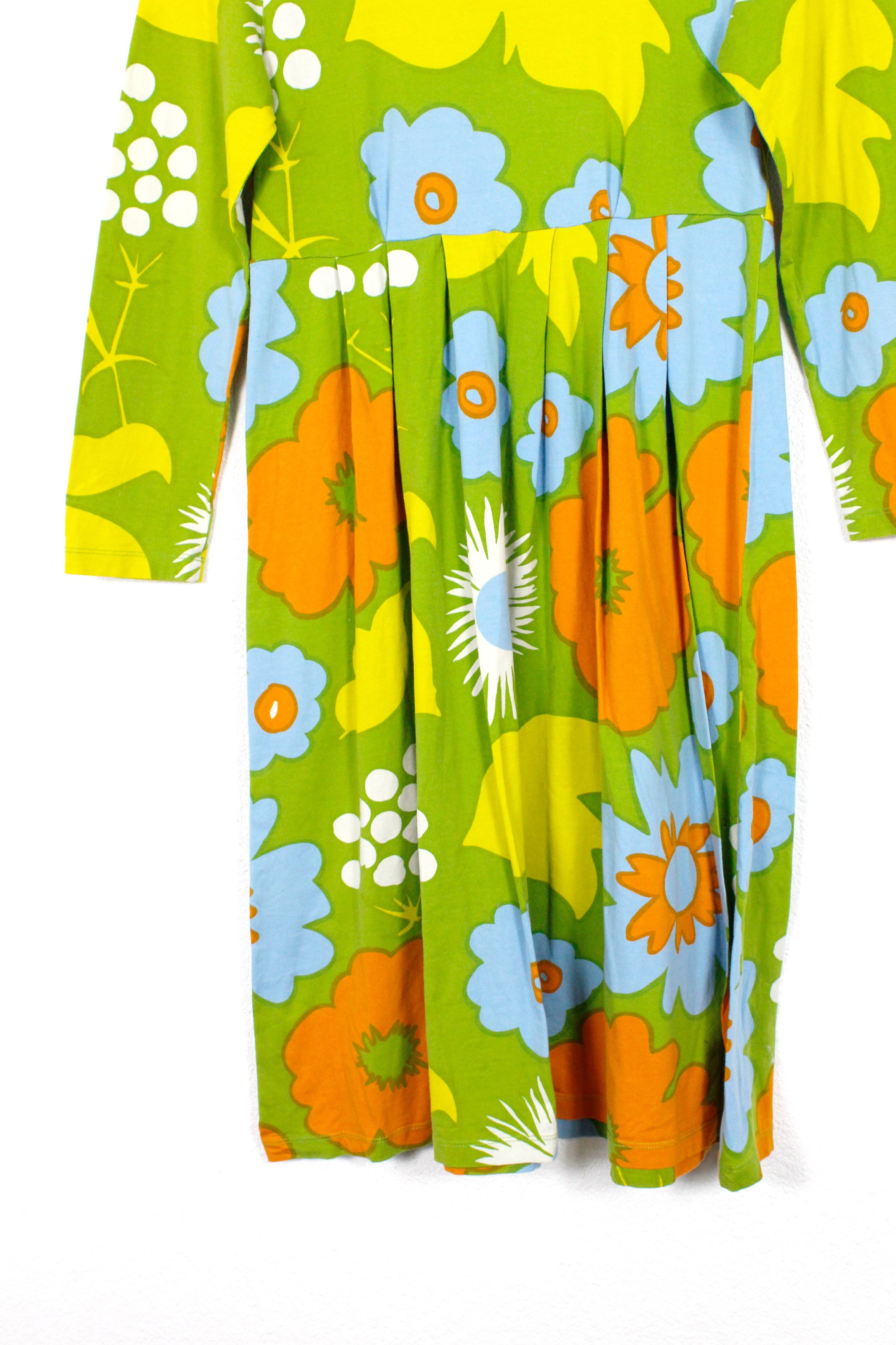 Designer × Marimekko Marimekko Mika Piirainen Floral Dress Y2K S Size S / US 4 / IT 40 - 3 Thumbnail