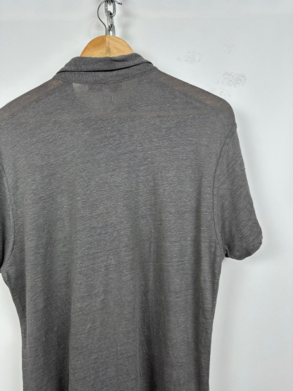 Orlebar Brown Orlebar Brown Linen Grey Polo Shirt Size US XXL / EU 58 / 5 - 14 Thumbnail