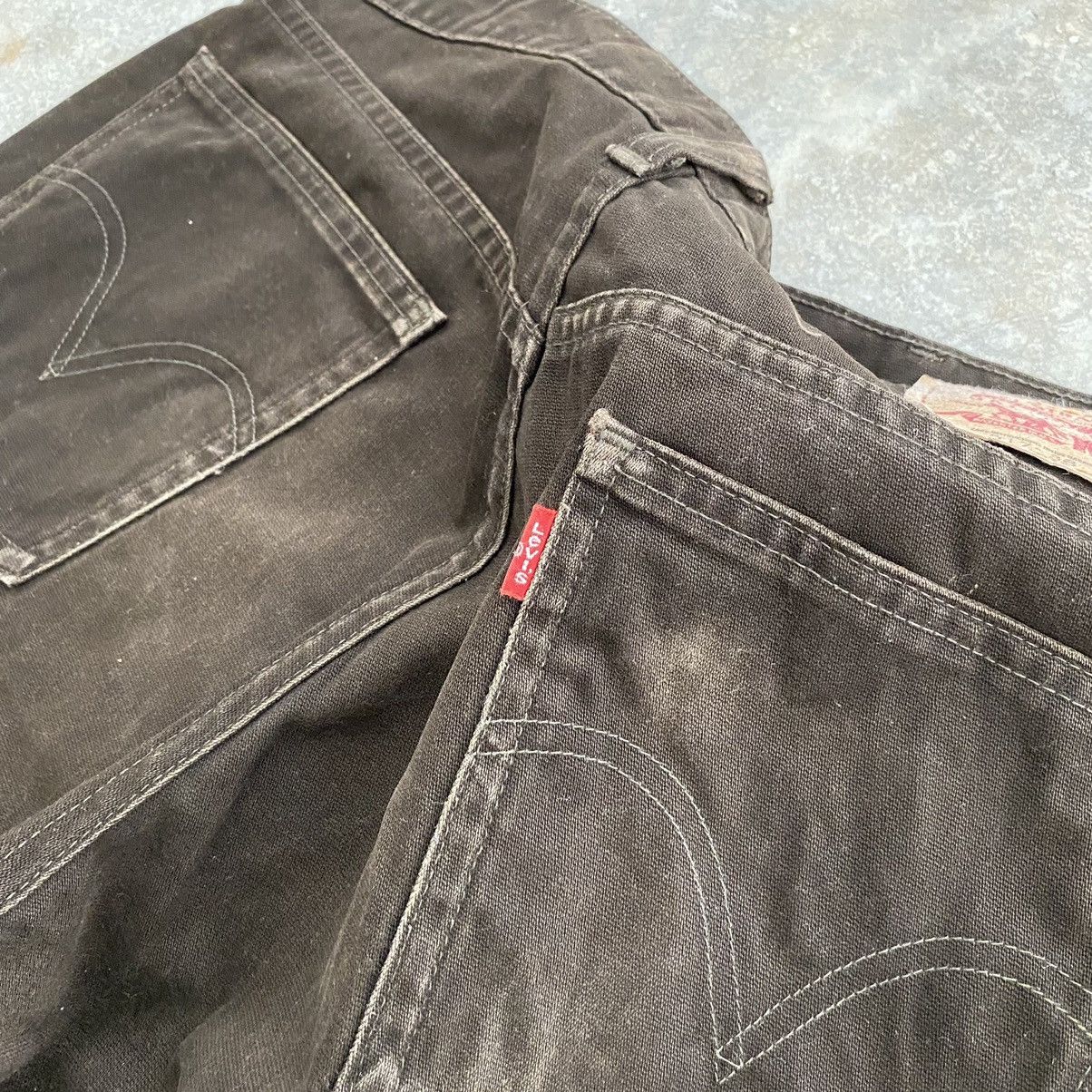 Levi's Size 33x30 Vintage Levis 517 Brown Bootcut Flared Jeans Size US 33 - 21 Thumbnail