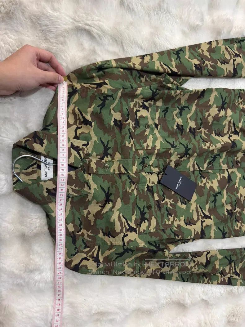 Saint Laurent Paris Saint Laurent Paris size 37 Original Camouflage Shirt Size US XS / EU 42 / 0 - 7 Thumbnail
