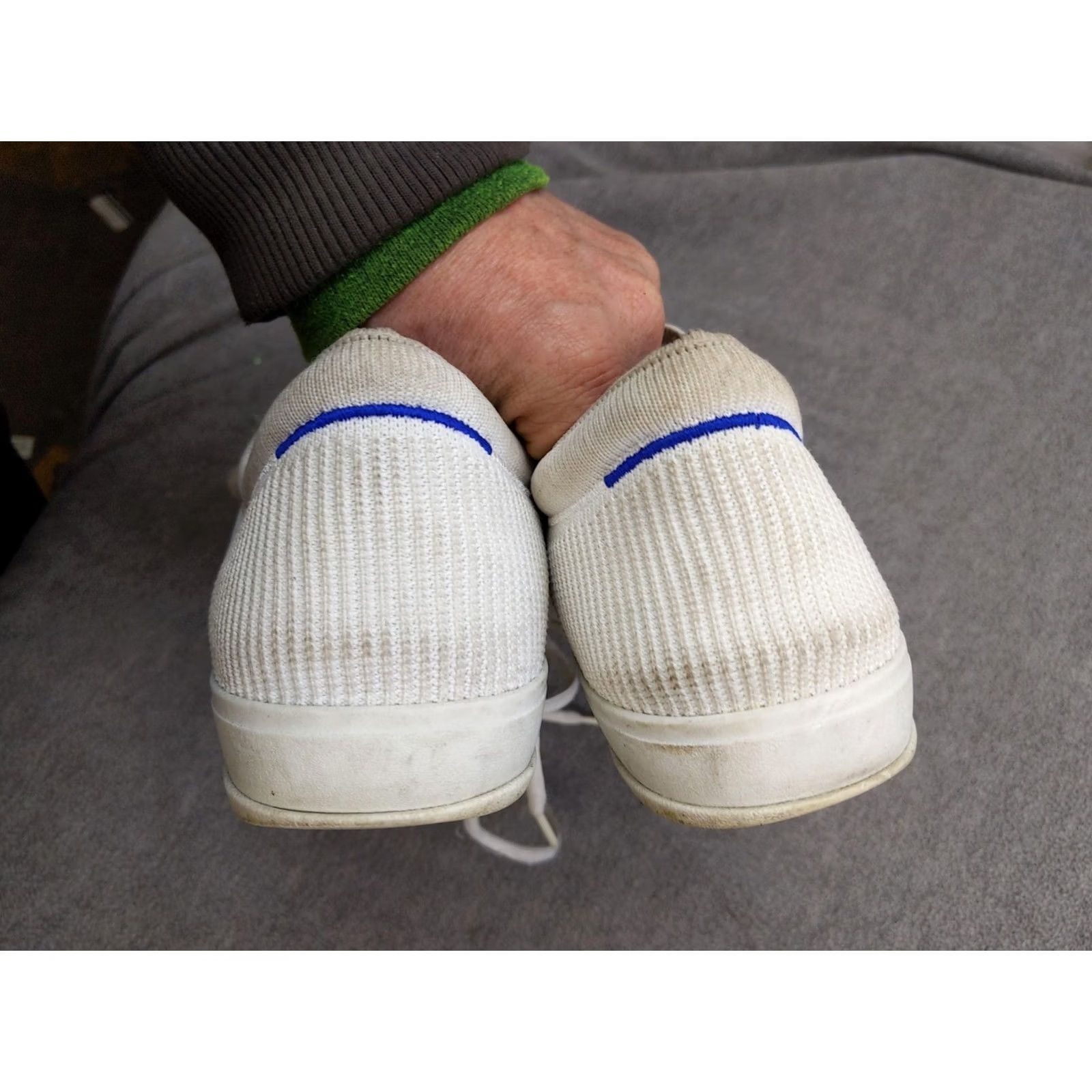 Rothy's Rothy's Women’s White Knit Lace Up Low Top Sneaker - Size 11.5 B - Walking, Lightweight, Breathable Size XL / US 12-14 / IT 48-50 - 4 Thumbnail