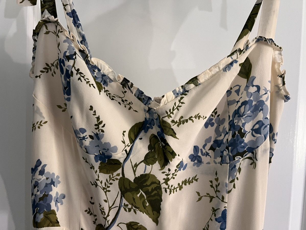 Reformation Reformation Nikita Sleeveless Tie-Strap Ruffled Dress Size L / US 10 / IT 46 - 3 Thumbnail