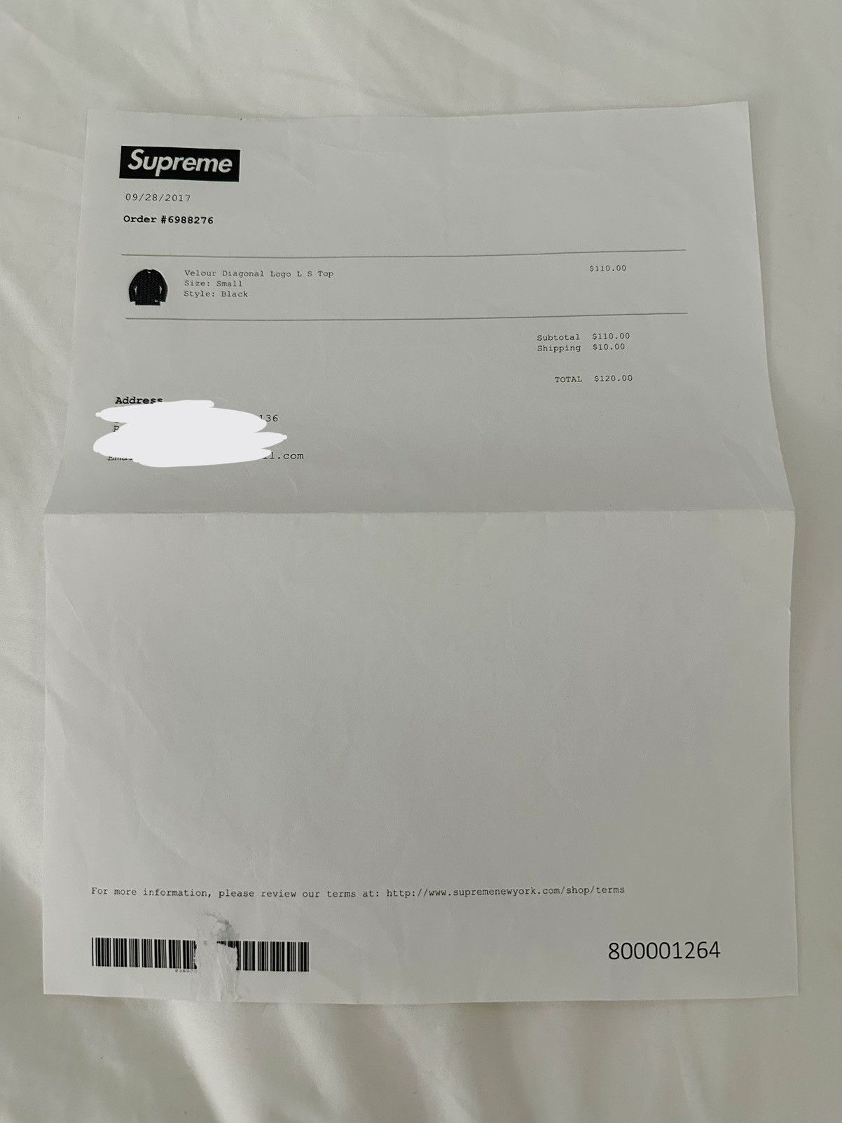 Supreme FW17 SUPREME VELOUR LOGO L/S Small Size US S / EU 44-46 / 1 - 8 Thumbnail