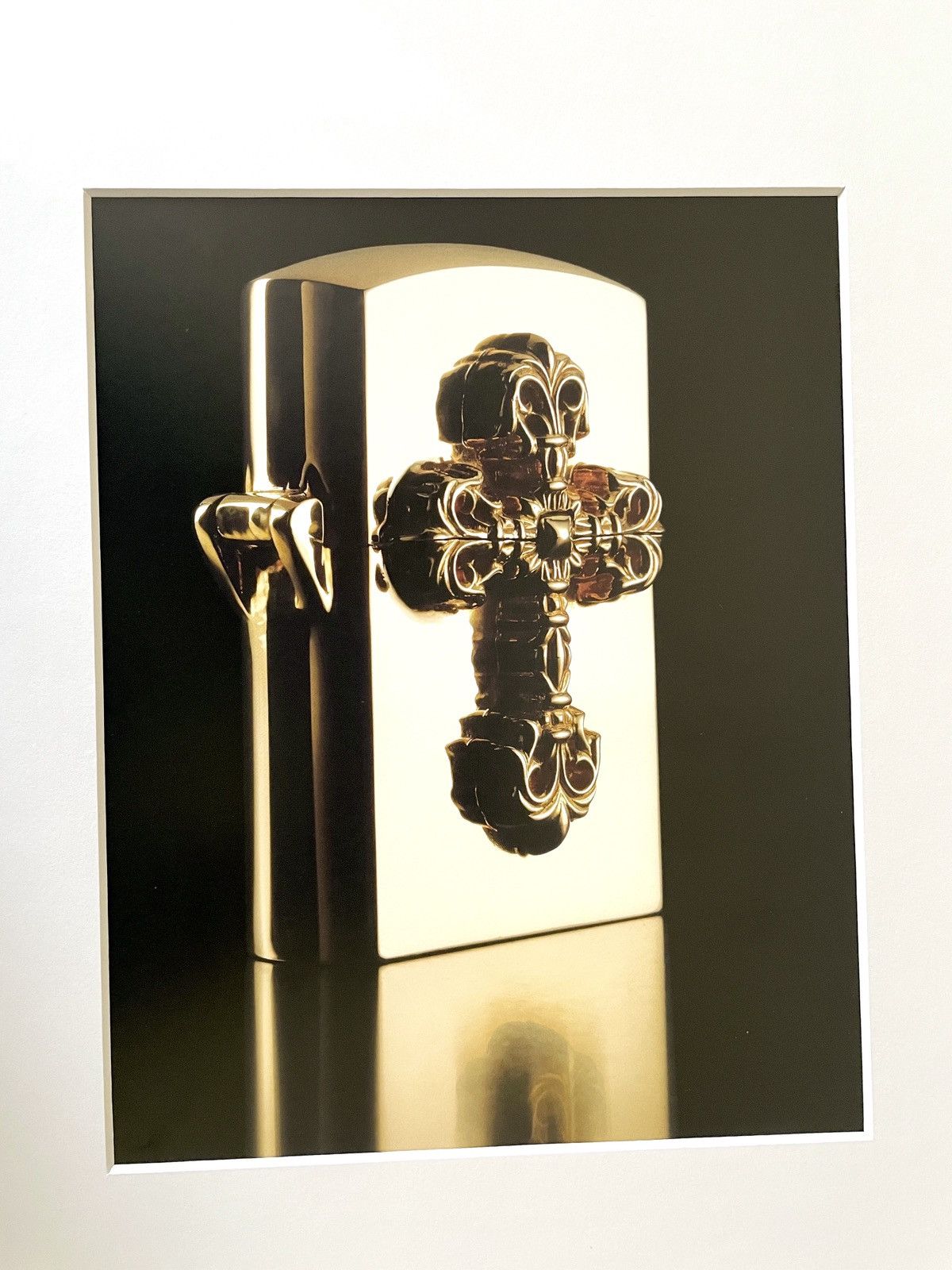 Chrome Hearts Chrome Hearts 11x14 gold jewelry Matted Frame cutout poster Size ONE SIZE - 2 Thumbnail