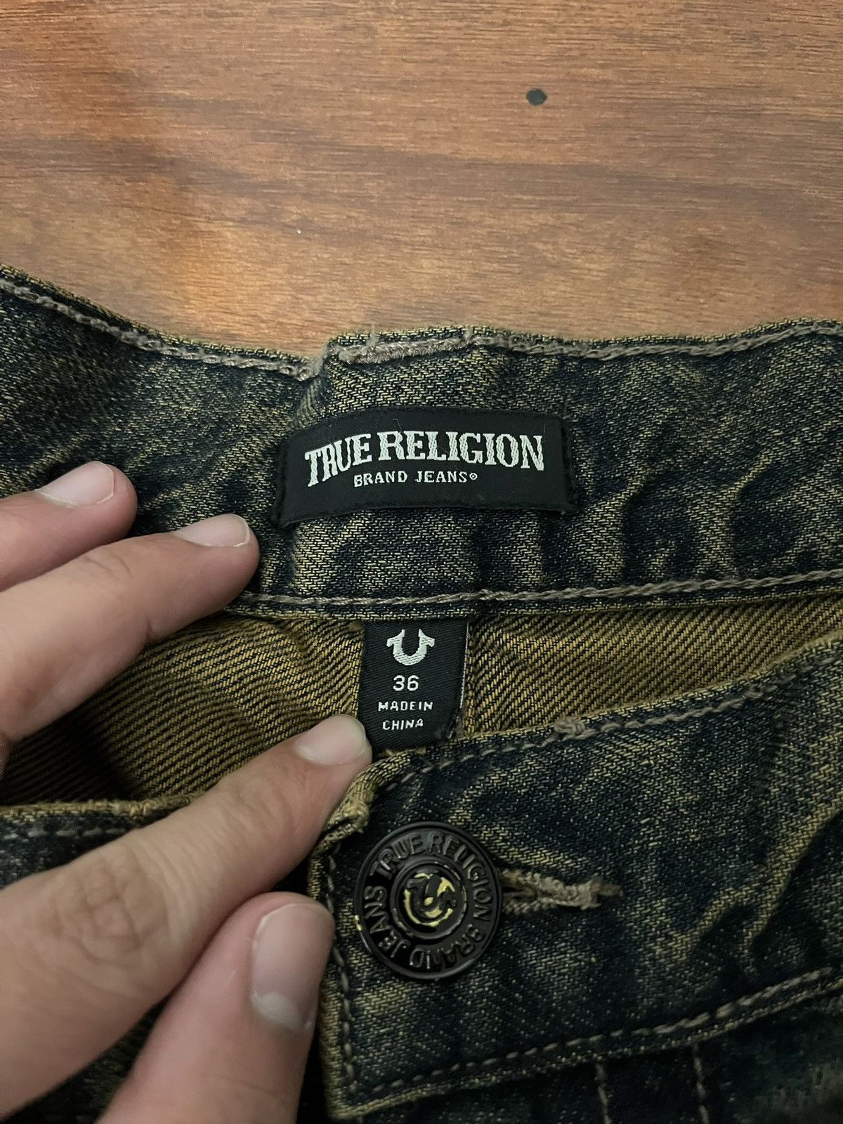 True Religion Coffee Washed True Religion Denim Size US 36 / EU 52 - 3 Thumbnail