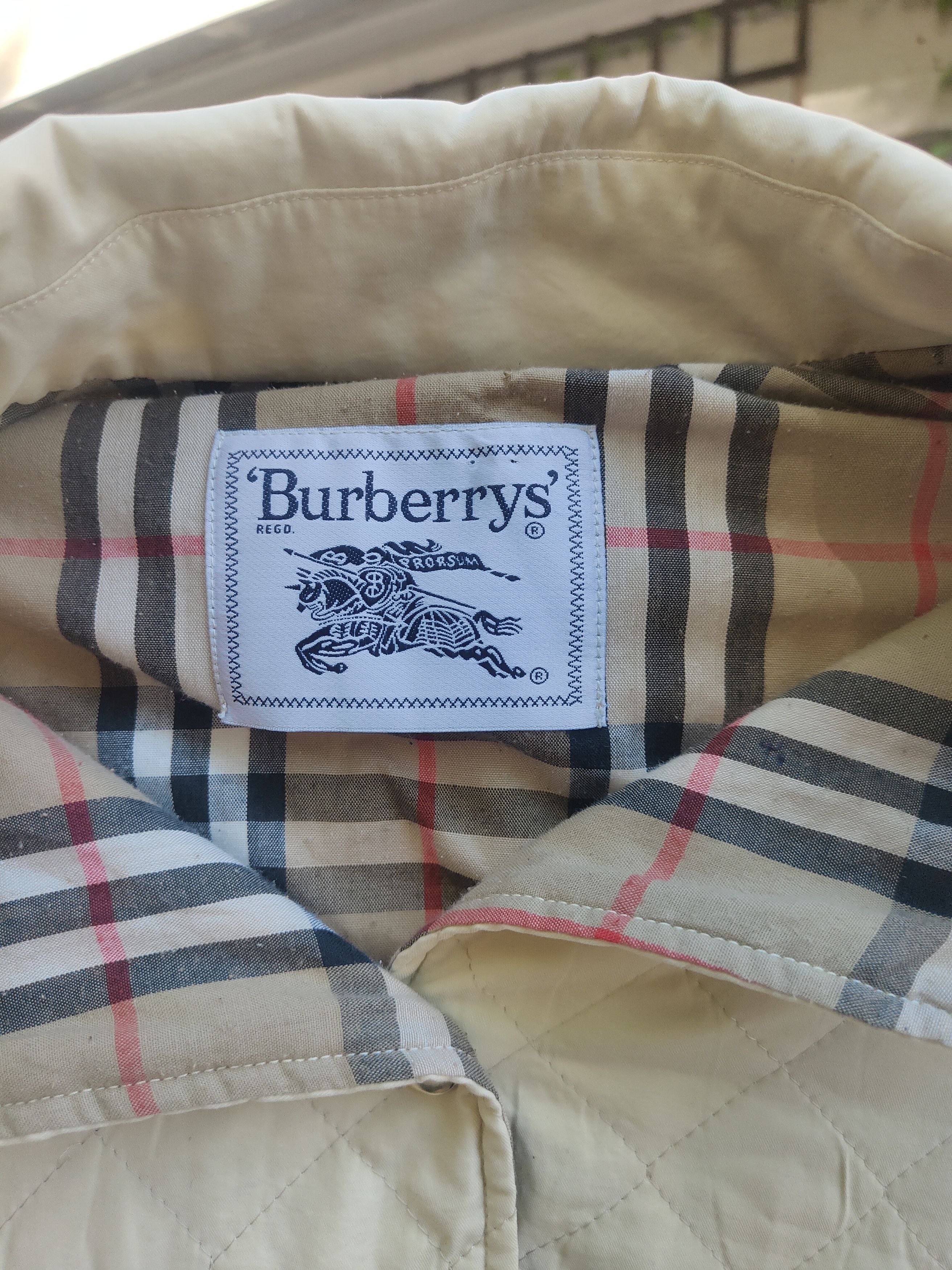 Burberry Prorsum 90s Vintage Burrberys Quilted Light Jacket Size L / US 10 / IT 46 - 3 Thumbnail