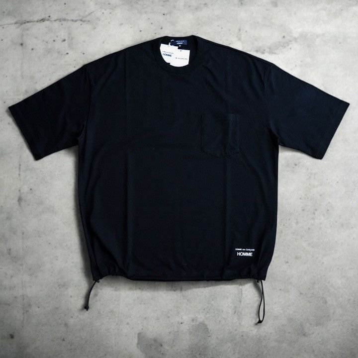 Comme des Garcons Homme NWT 25SS COMME des GARCONS HOMME Spindle Logo Tee Black M Size US M / EU 48-50 / 2 - 1 Thumbnail