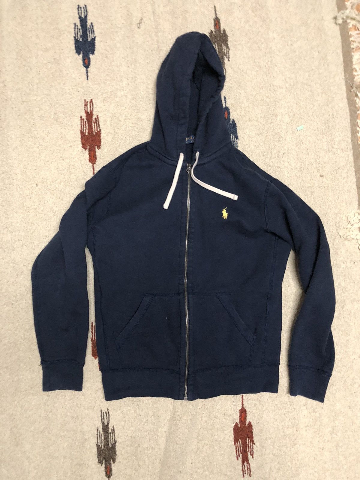 Polo Ralph Lauren × Vintage Polo Ralph Lauren Full Zip Hoodie blue navy Size US S / EU 44-46 / 1 - 1 Thumbnail