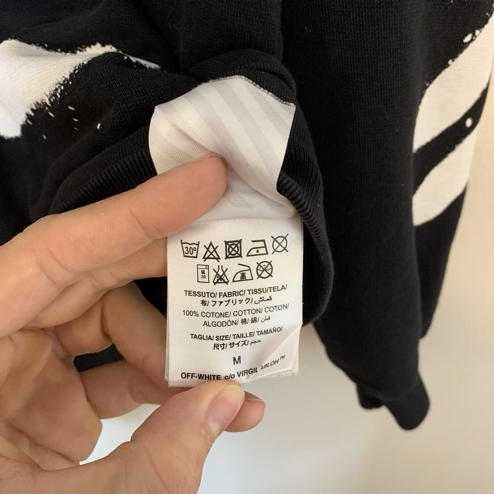 Off-White Off White Diag Spray Zip Up Hoodie Black Size M Size US 32 / EU 48 - 7 Thumbnail