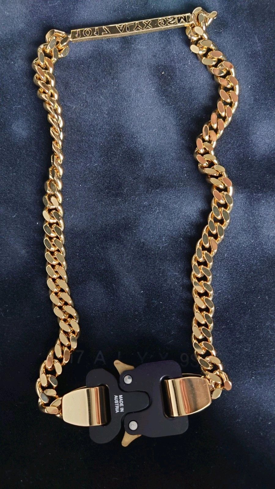 1017 ALYX 9SM 1017 Alyx 9SM Buckle Necklace - S22 - GLD00 Gold Shiny - NIB Size ONE SIZE - 9 Thumbnail