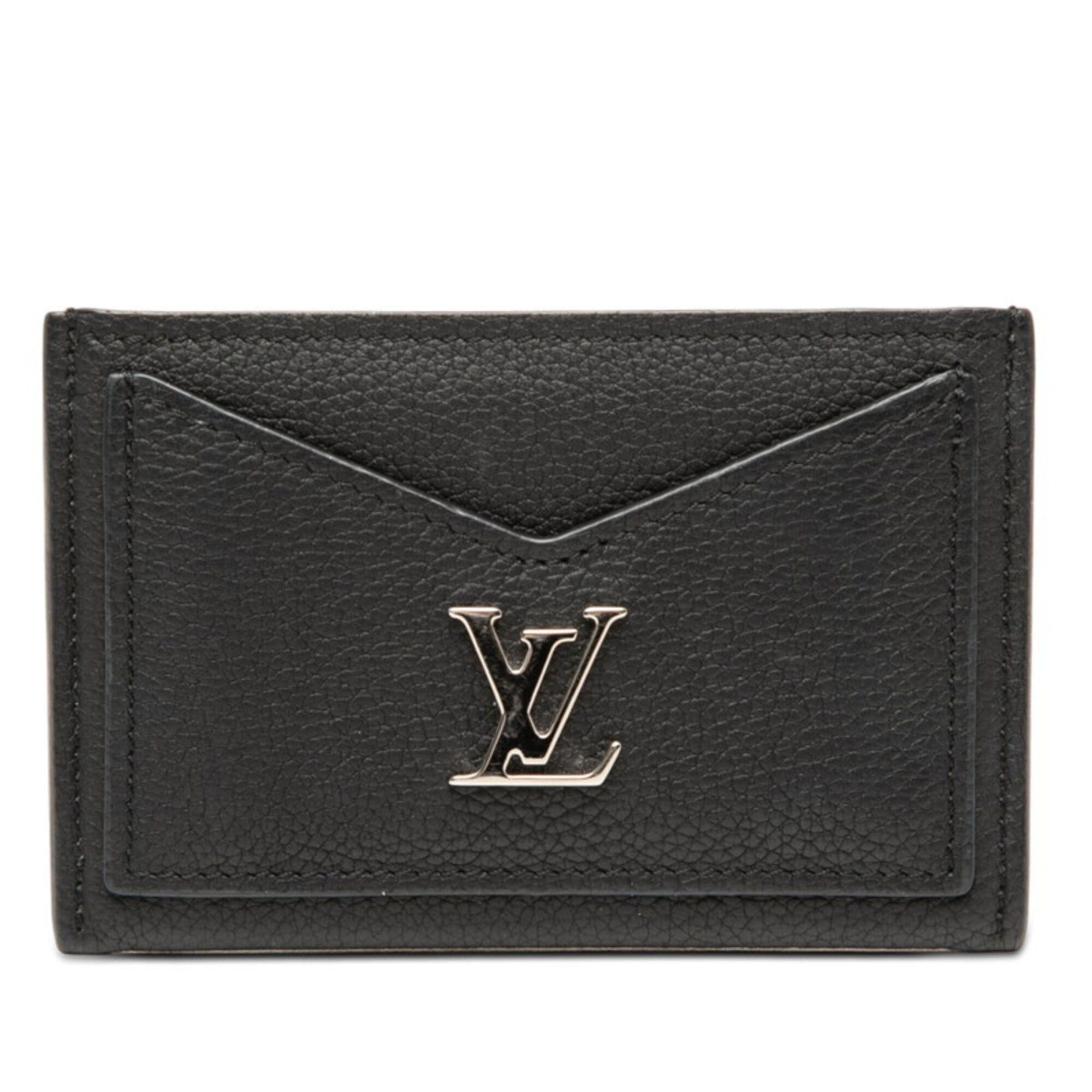 Louis Vuitton Louis Vuitton Portecarte Lockme Business Card Holder/Card Case M68556 Noir Black Leather Women's LOUIS VUITTON Size ONE SIZE - 1 Thumbnail