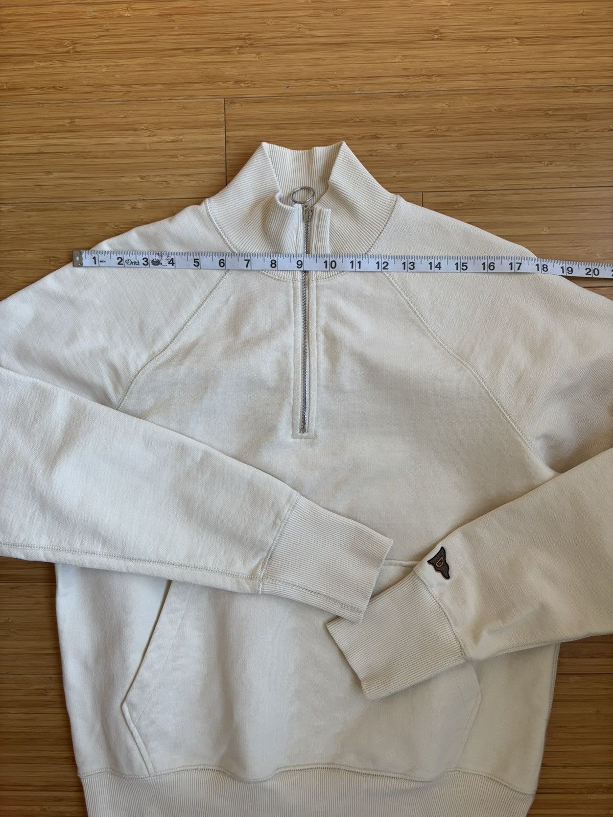 Drake's Drake’s Cream Quarter Zip Sweatshirt Size US S / EU 44-46 / 1 - 10 Thumbnail