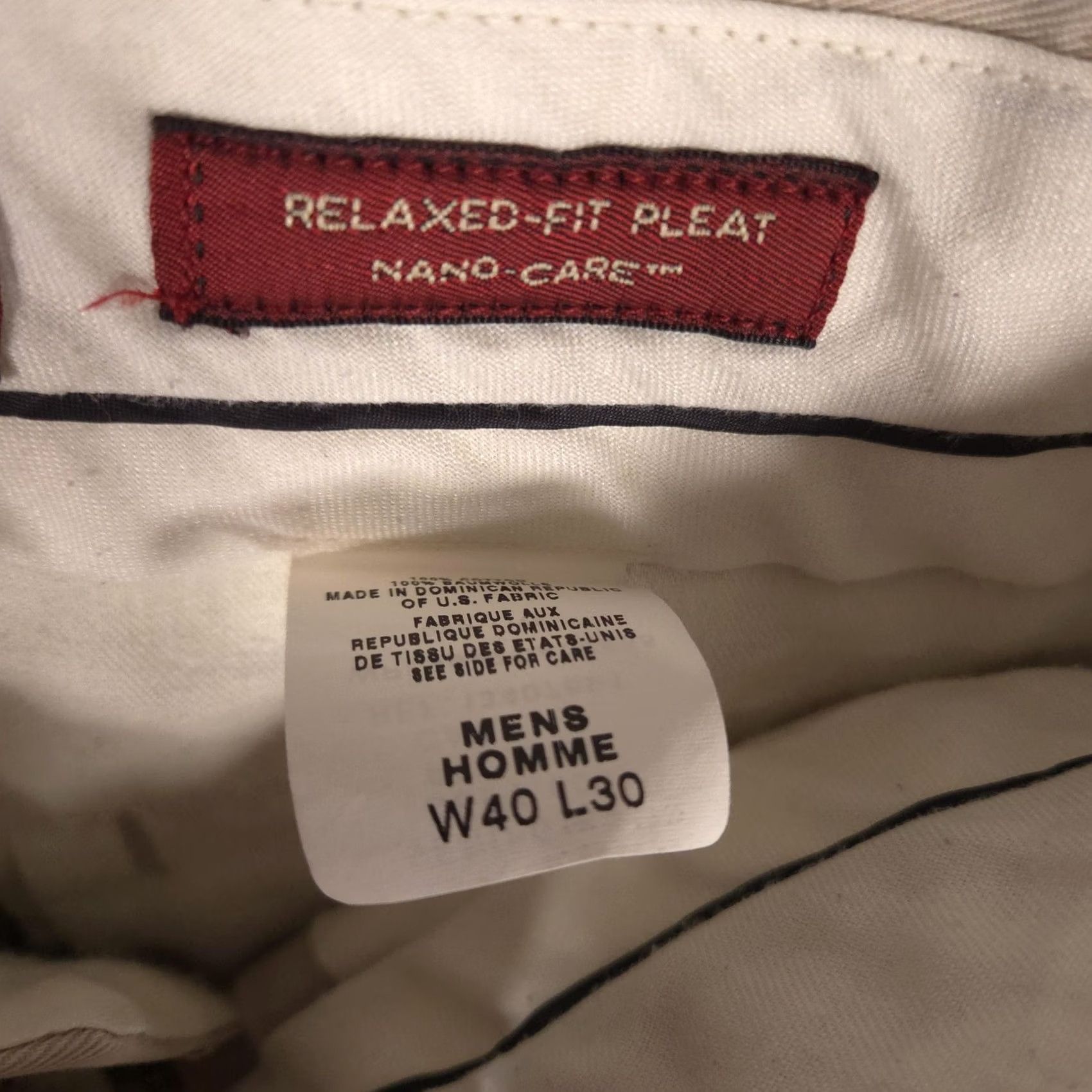 Eddie Bauer Eddie Bauer Khakis Chino Pants Mens 40x29 Beige Relaxed Fit Pleated Cuffed Vintage No Size US 40 / EU 56 - 7 Thumbnail