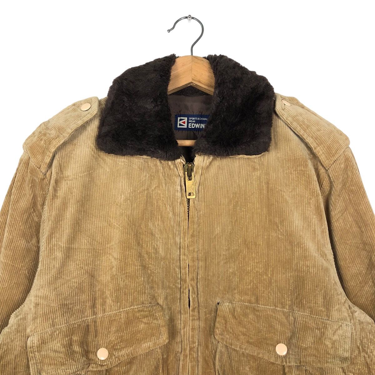 Japanese Brand 🔥90’s Biker Bomber Jacket Corduroy Edwin Japan Made Size US M / EU 48-50 / 2 - 2 Thumbnail