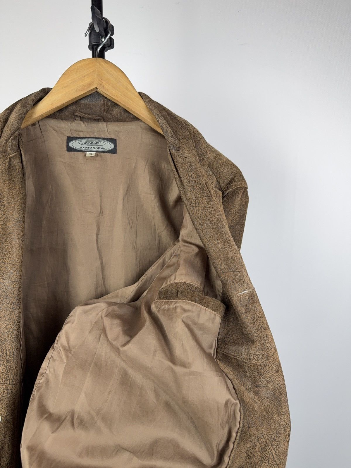 Japanese Brand Avant Garde 90s Retro Vintage Brown Leather Blazer Jacket XL Size US XL / EU 56 / 4 - 13 Thumbnail