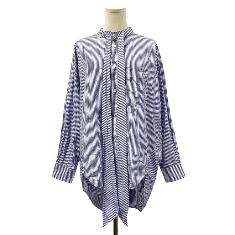 Balenciaga Balenciaga Stripe Logo Button Up Size 36 Size XS / US 0-2 / IT 36-38 - 1 Thumbnail