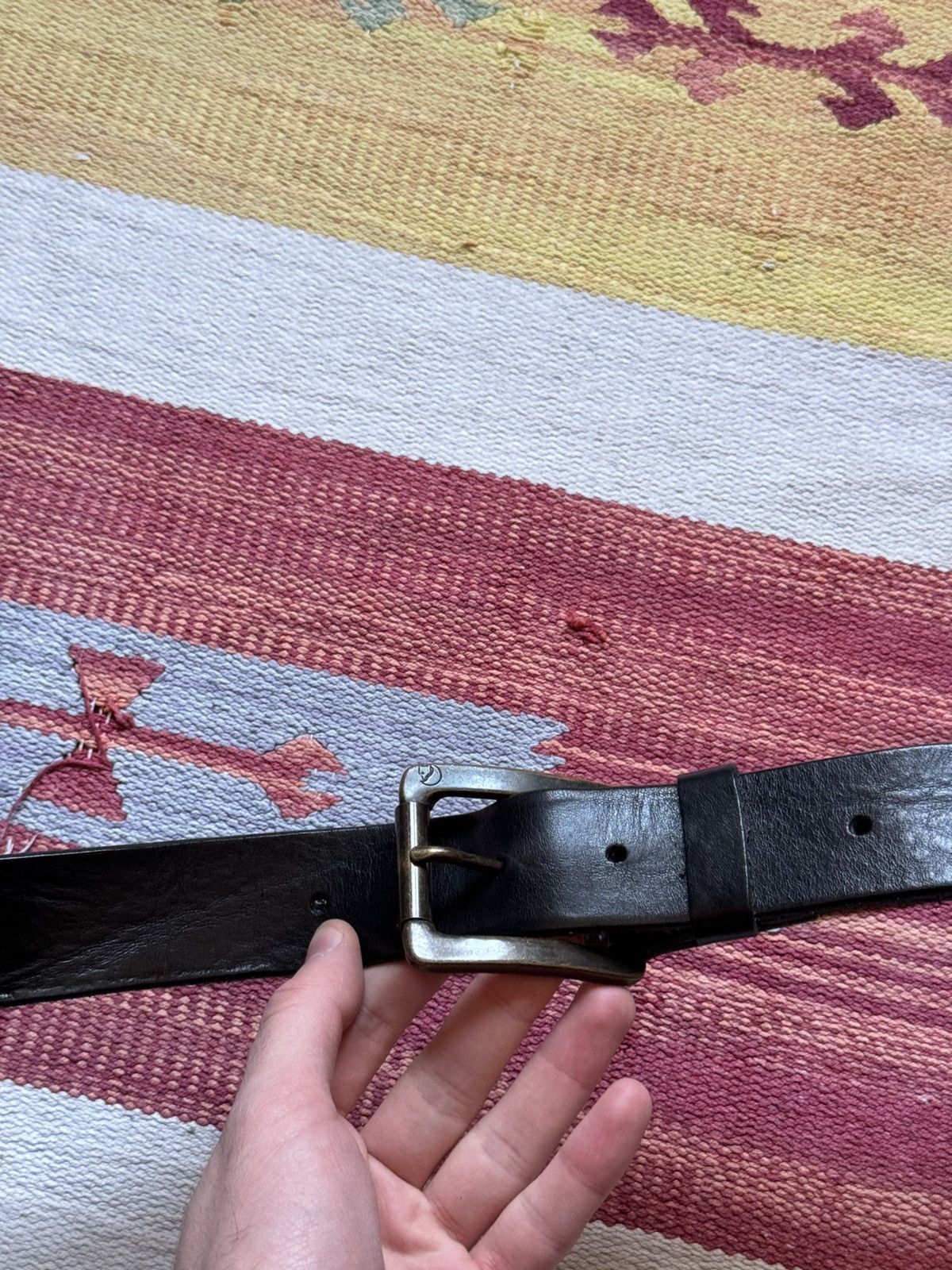 Fjallraven Vintage Fjallraven Genuine Leather Black Belt Size ONE SIZE - 2 Thumbnail