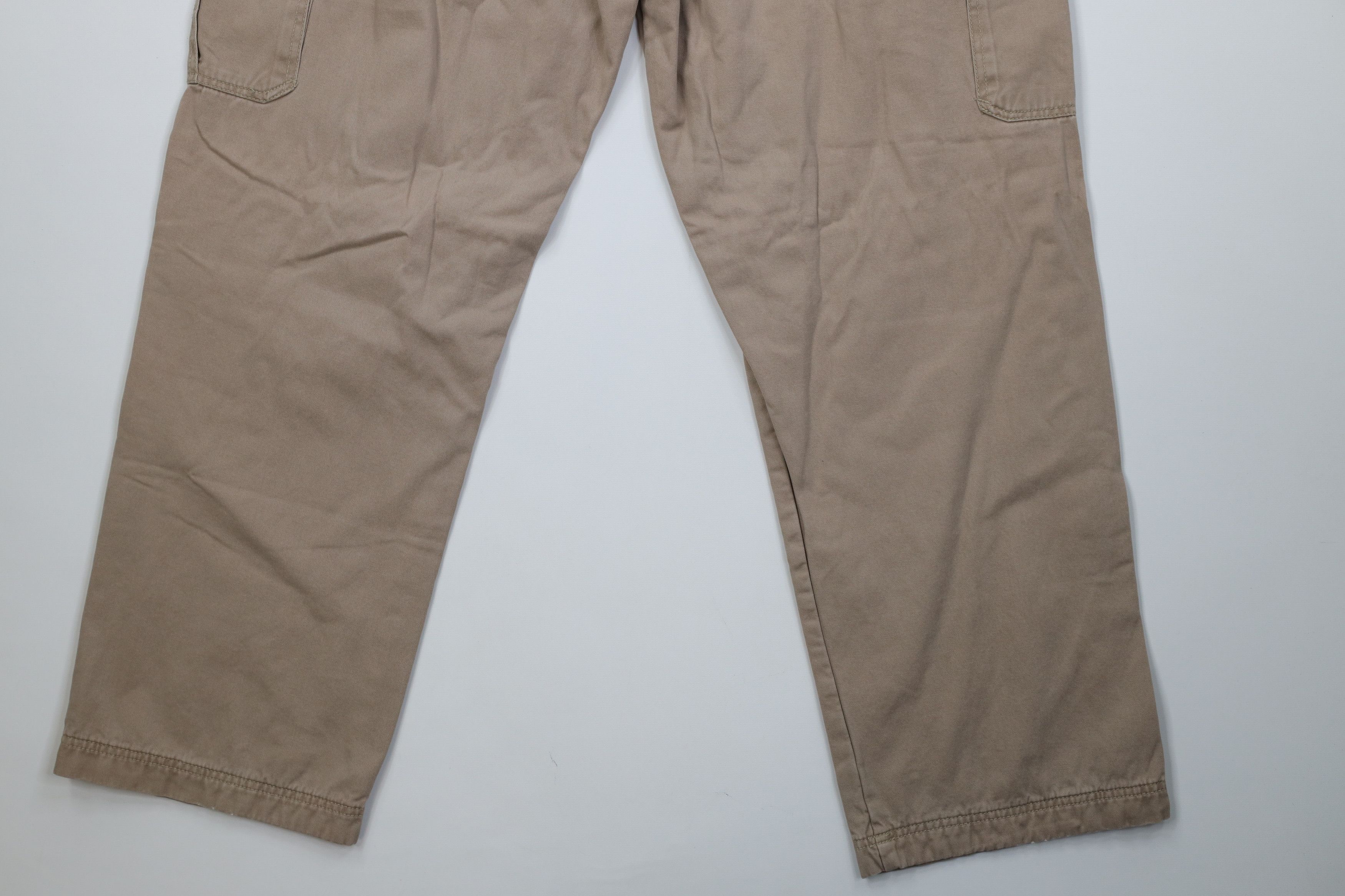 Vintage Vintage Streetwear Flannel Lined Wide Leg Cargo Pants Beige Size US 38 / EU 54 - 15 Thumbnail