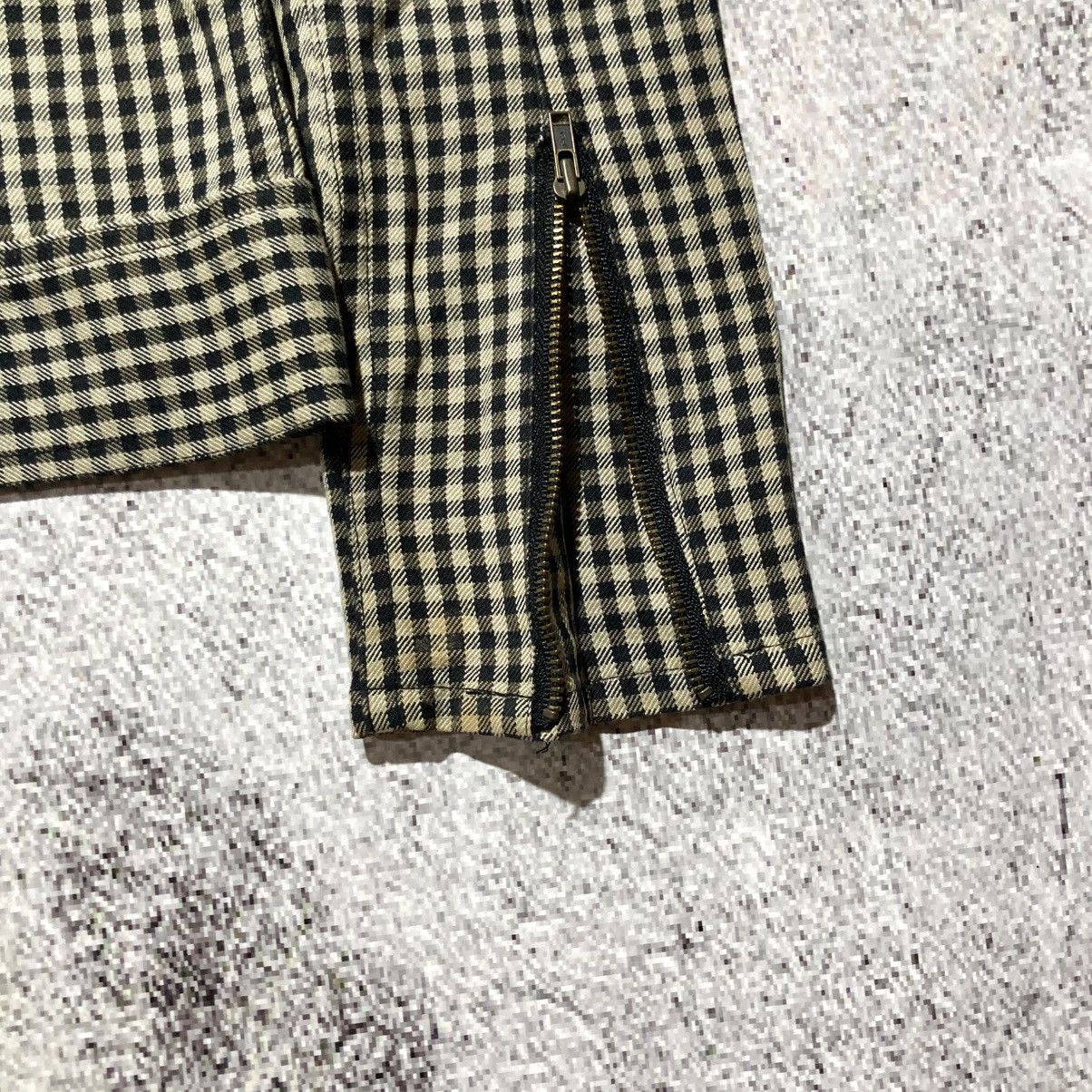 Japanese Brand 2000s Ehypenworld Gallery Asymastrical Bikers Jacket Plaid Size US XS / EU 42 / 0 - 18 Thumbnail