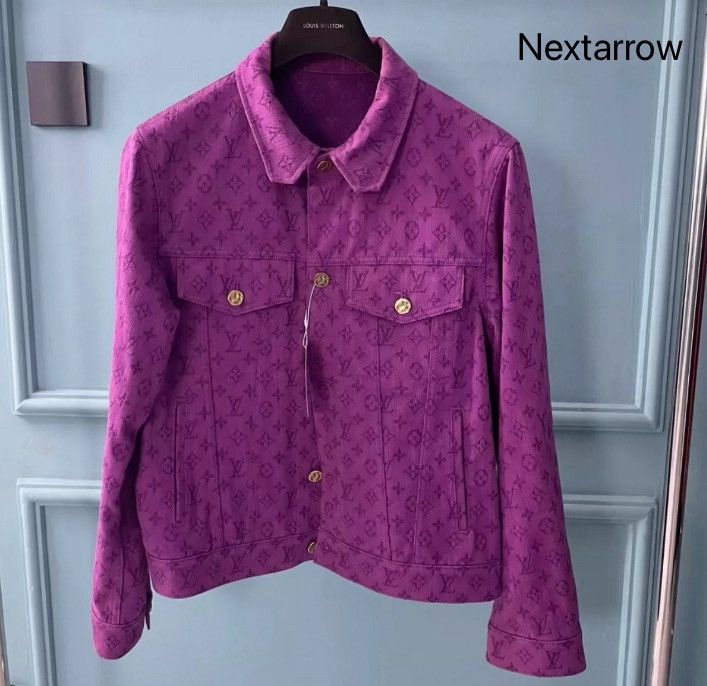 Louis Vuitton Louis Vuitton purple full print denim jacket 2412-Nextarrow Size US M / EU 48-50 / 2 - 1 Thumbnail