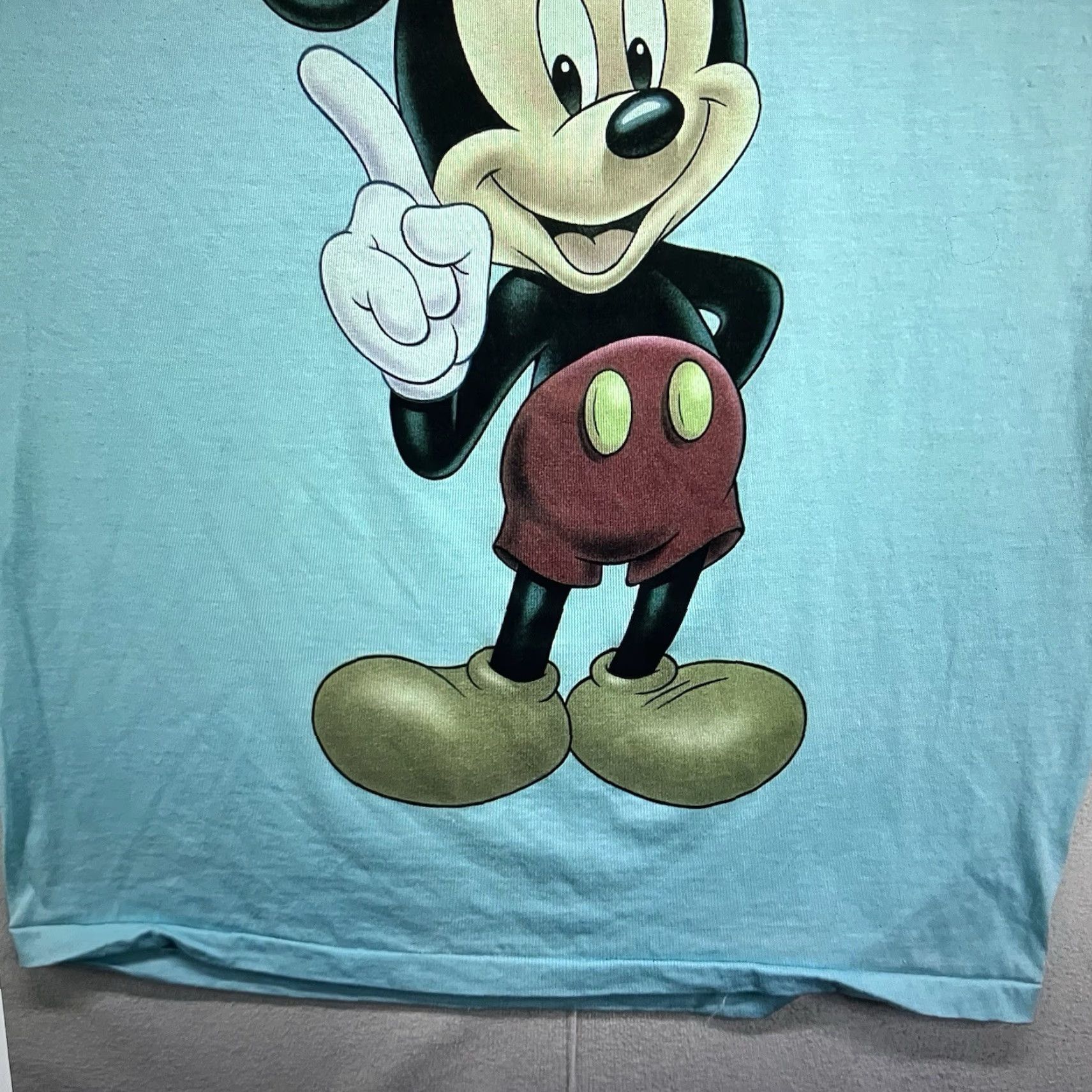 Disney VINTAGE Disney Mickey Mouse T Shirt Adult XL Sleeveless Cotton Blend Blue 90s Retro Beach US Men's Size US XL / EU 56 / 4 - 5 Thumbnail