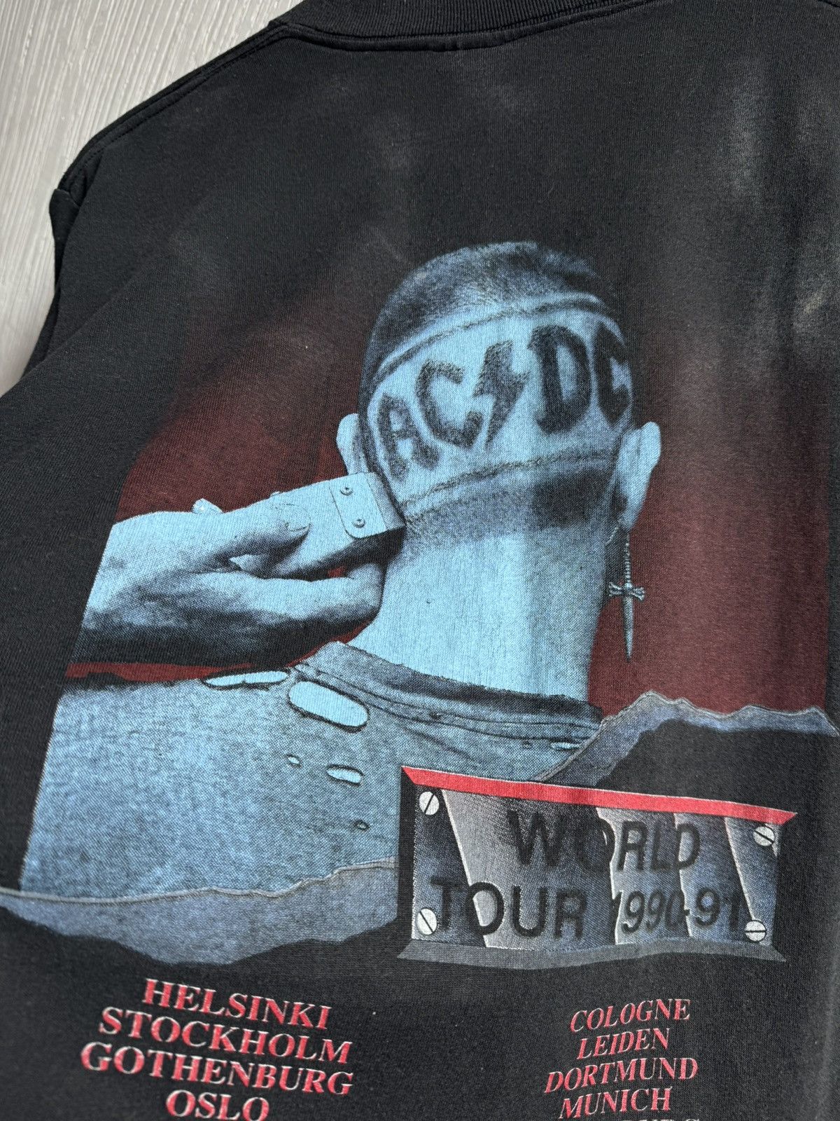 AC/DC Vintage AC/DC 1990 The Razors Edge Tour Rare Rock Shirt Sz L Size US L / EU 52-54 / 3 - 12 Thumbnail